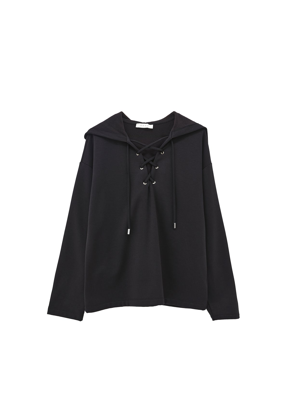 Hooded Oversize Sweatshirt - BLACK
