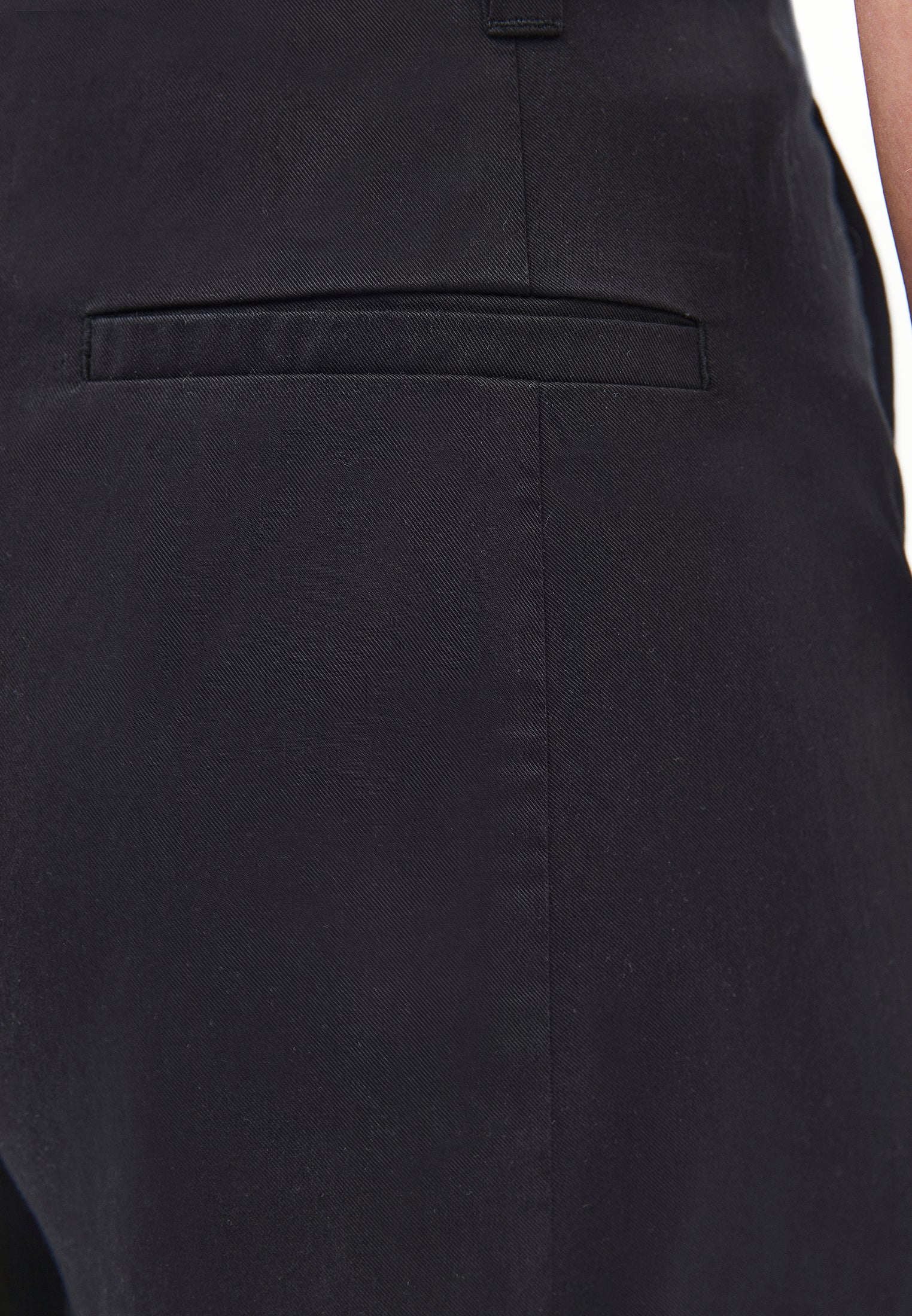 Belted Detail Ultra High Waist Wide Leg Trousers - BLACK