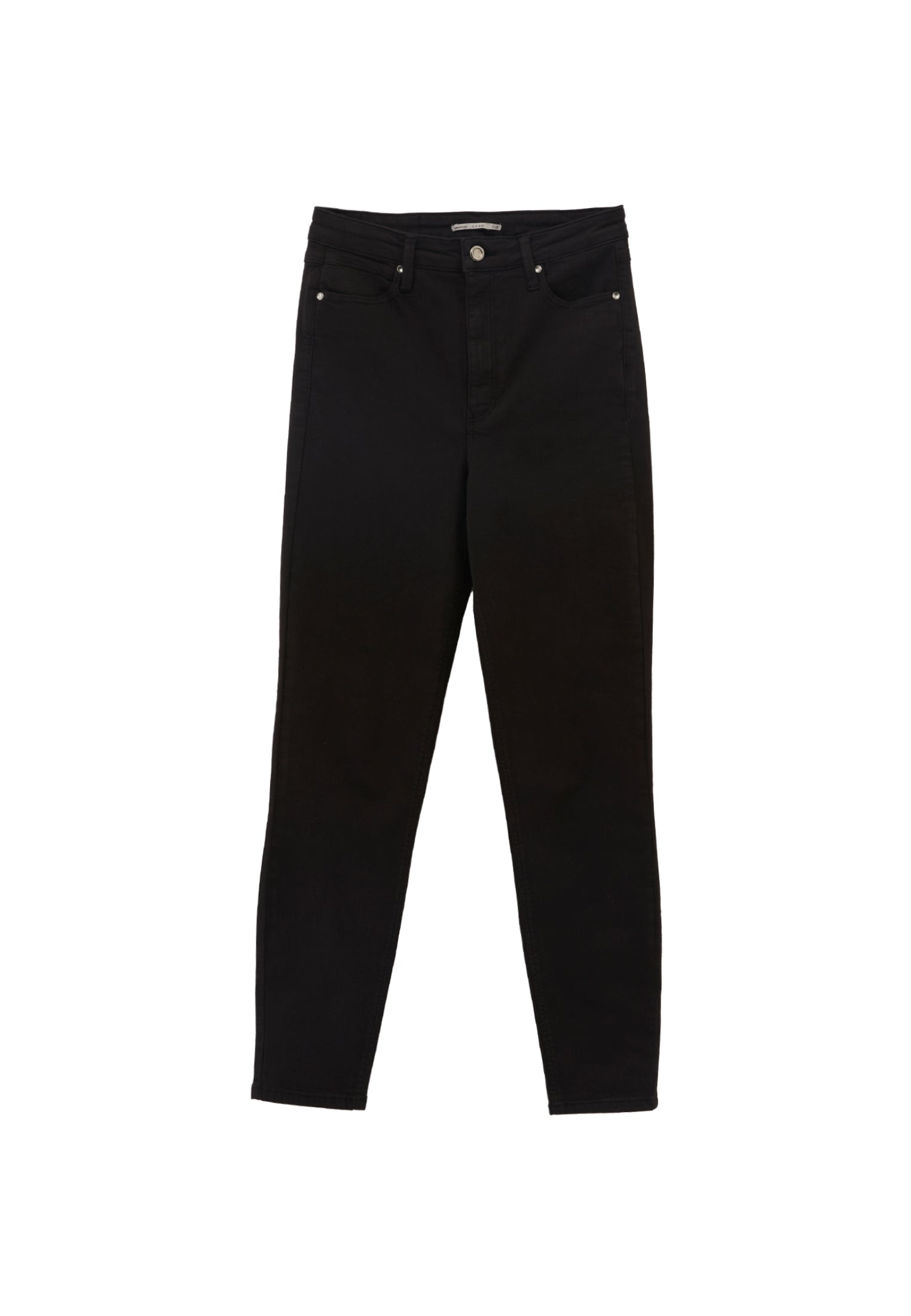 High waist skinny pants - BLACK