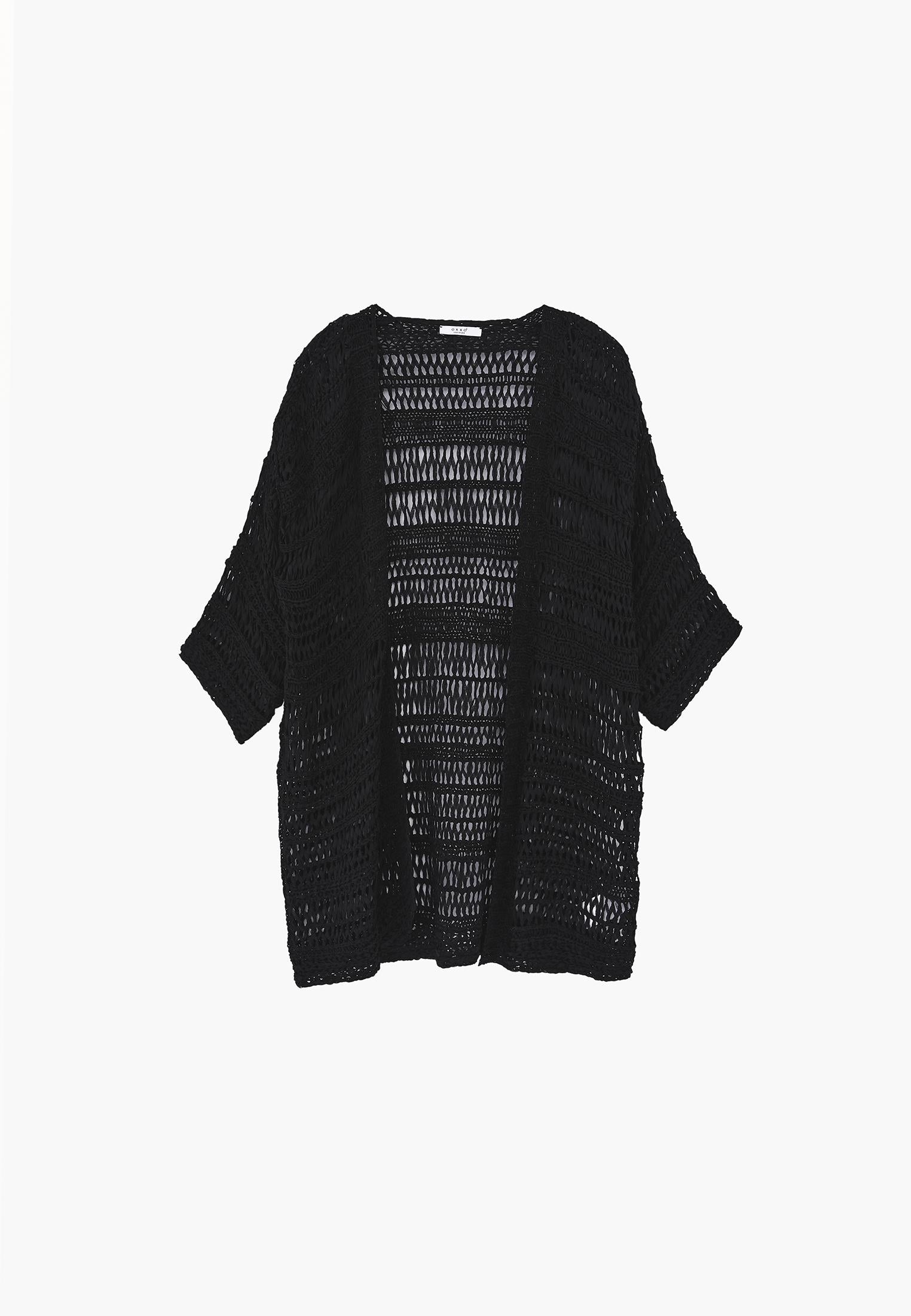 Comfortable Long Cardigan - BLACK