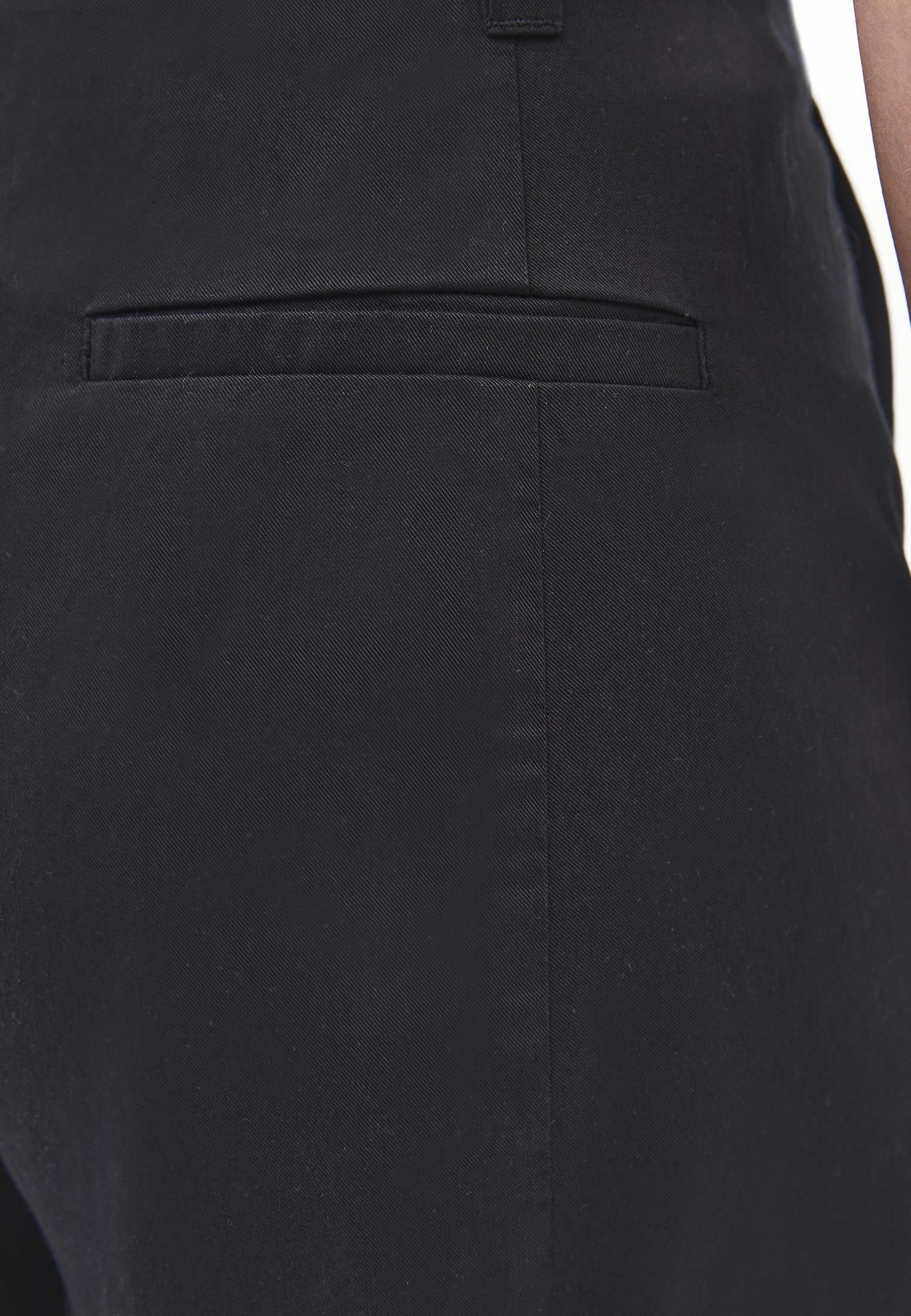 Belted Detail Ultra High Waist Wide Leg Trousers - BLACK