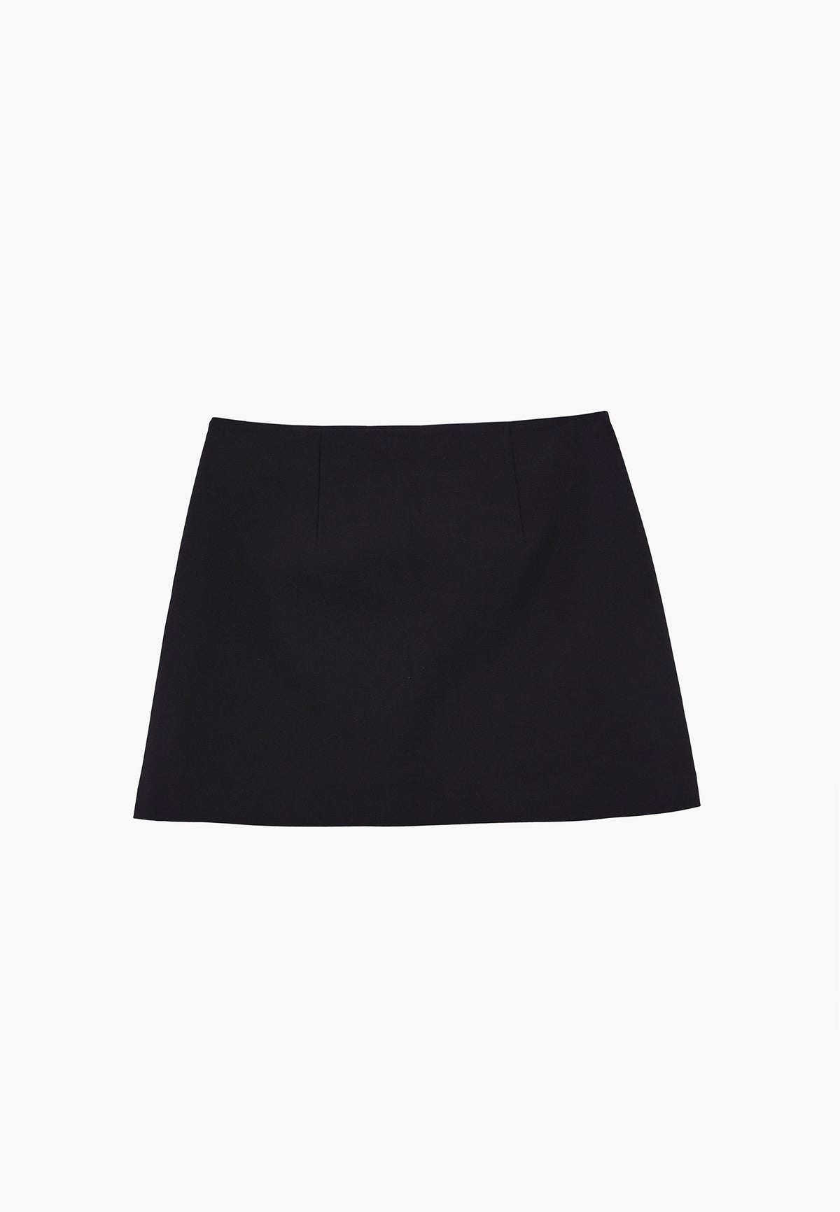 Ultra High Waist Slim Shorts With Zipper Detail - Black