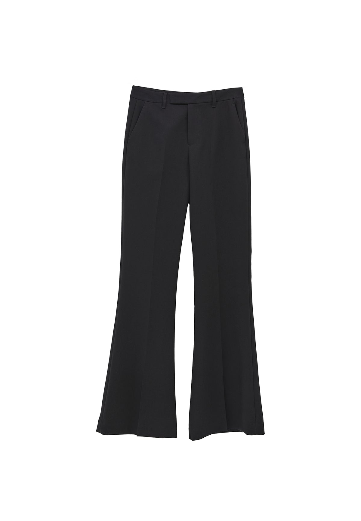 Spanish Leg High Waist Pants - Black