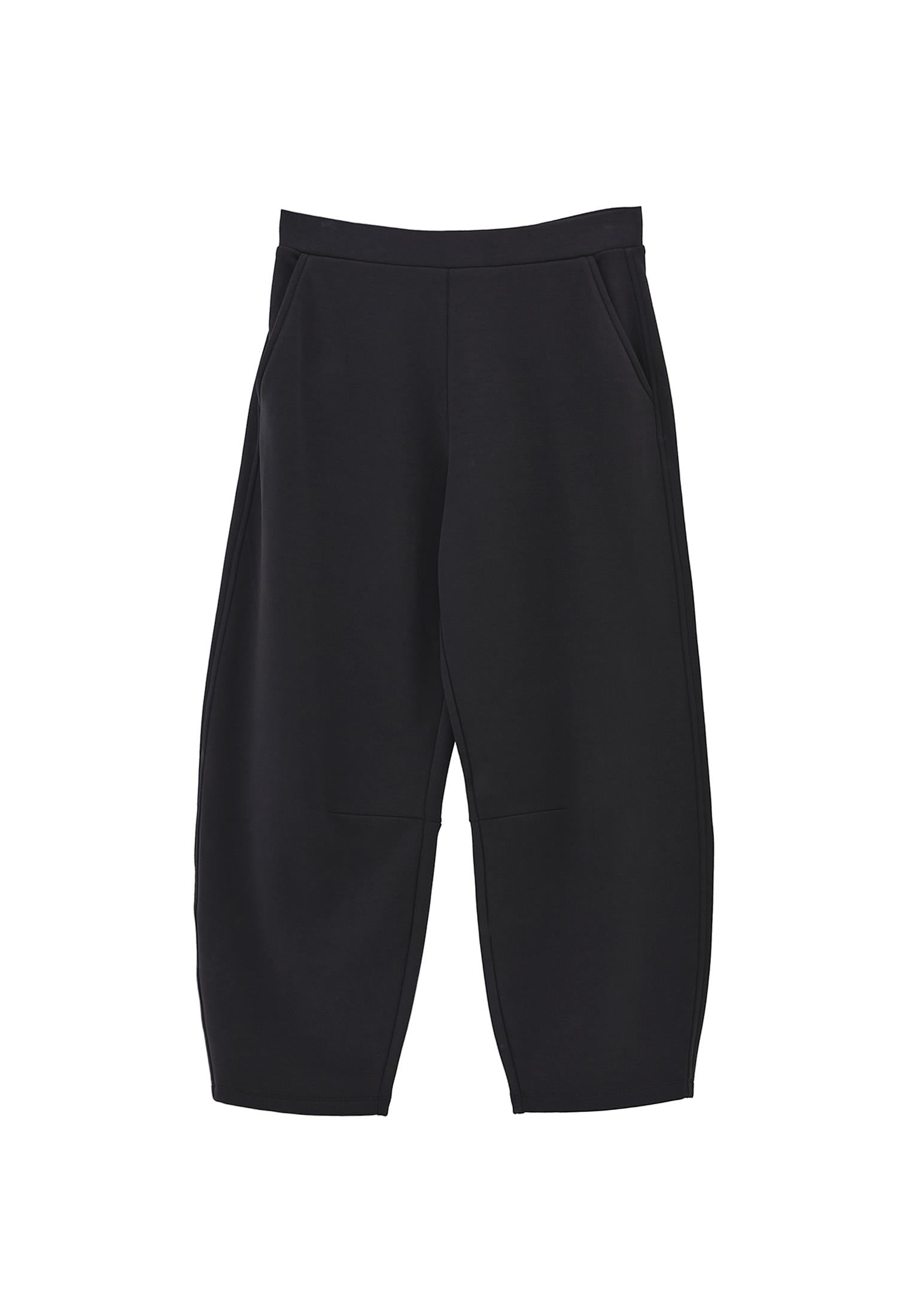 Barrel Leg Pants - BLACK