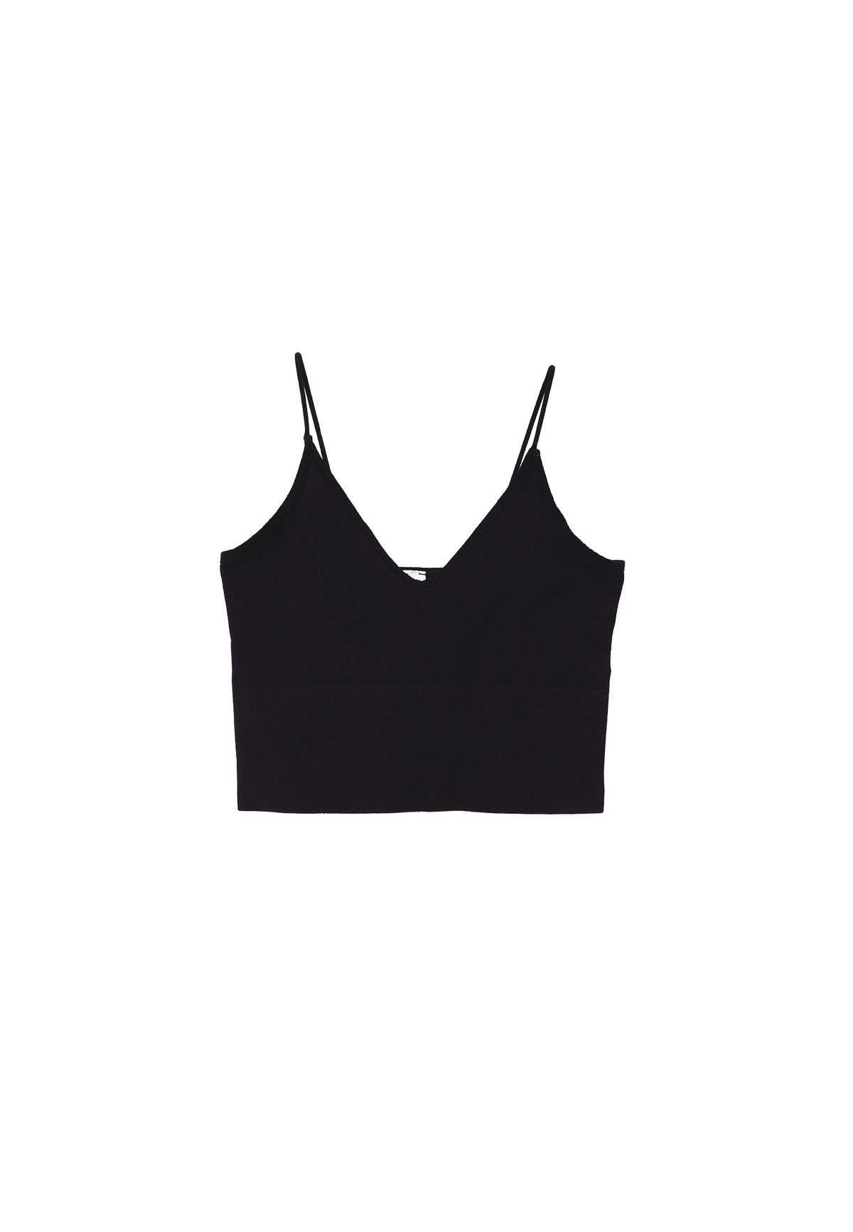 V Neck Tank Top - BLACK