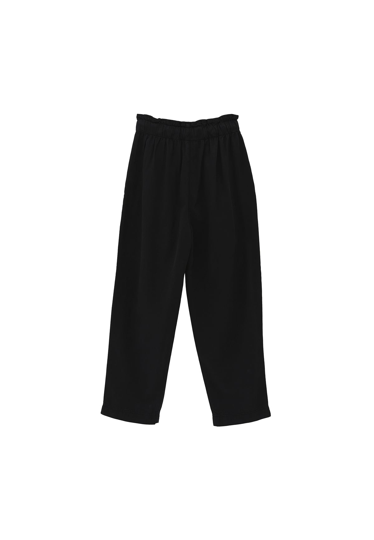 Pleated Ultra High Waist Baggy Pants - Black