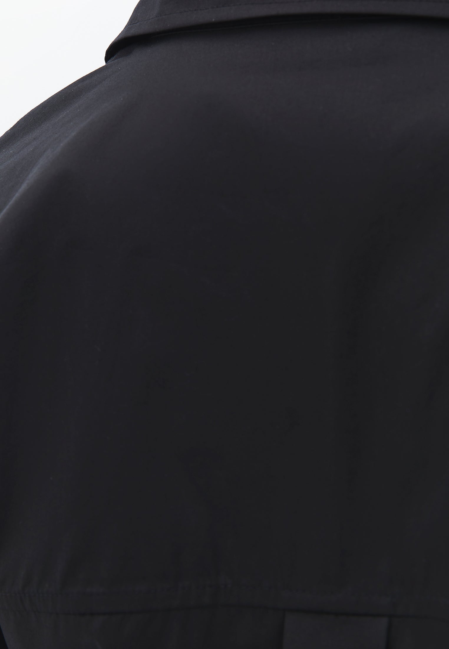 قميص كبير الحجم بتفاصيل شق - أسود