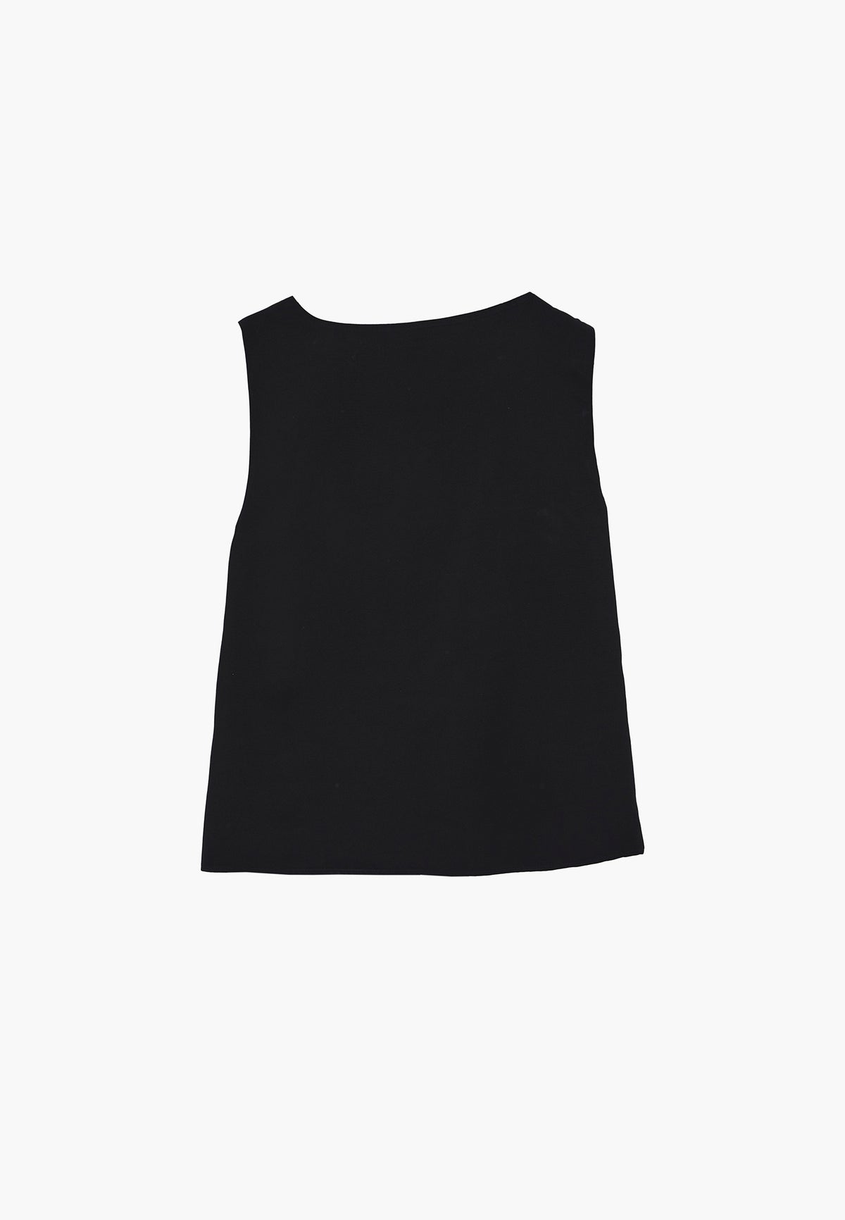 Boat Neck Blouse With Bow Detail - Black
