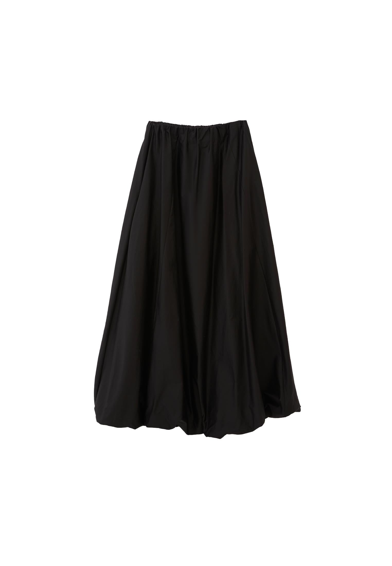 Strapless Balloon Form Summer Dress - BLACK