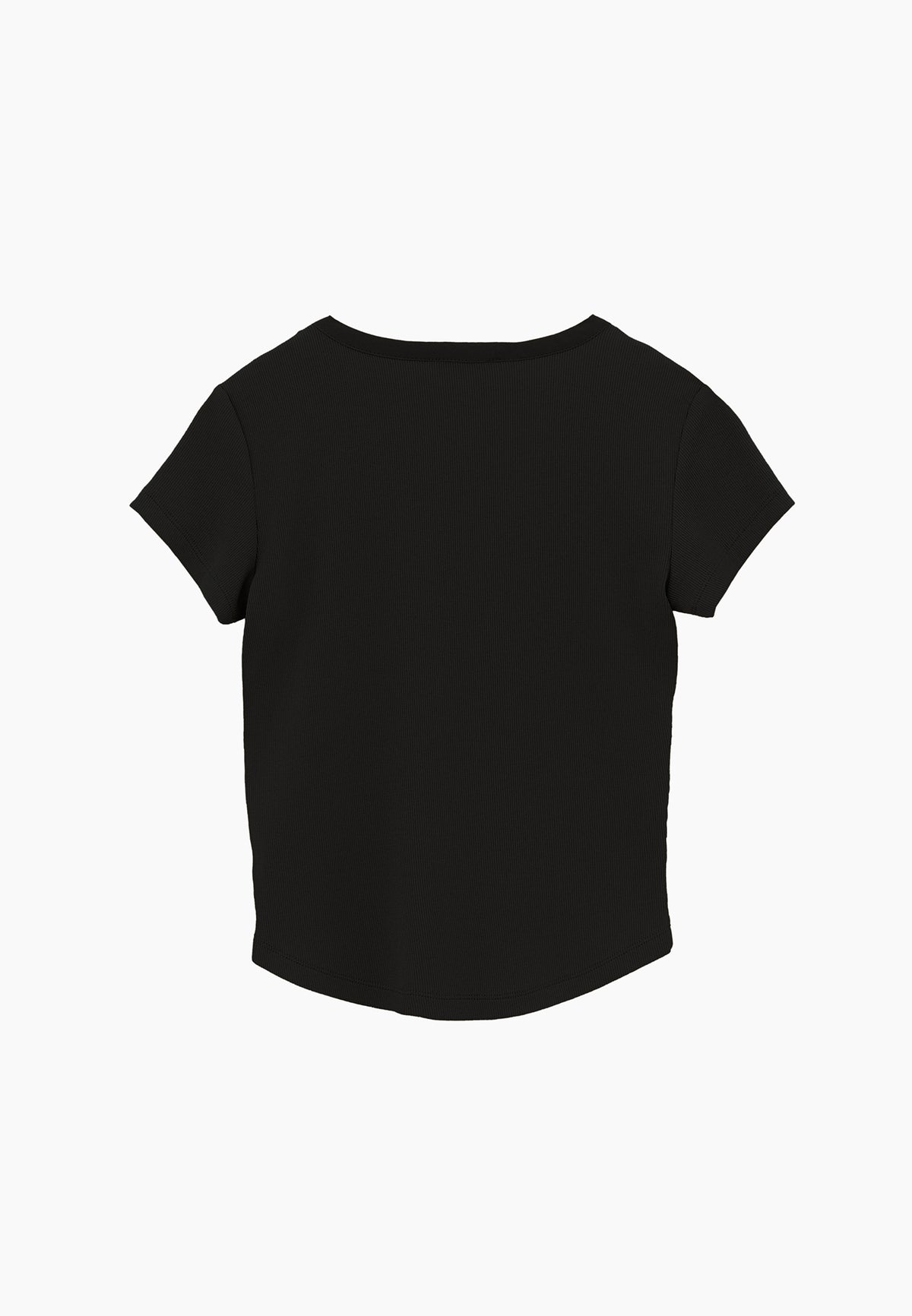V Neck Slim Fit T-Shirt - Black