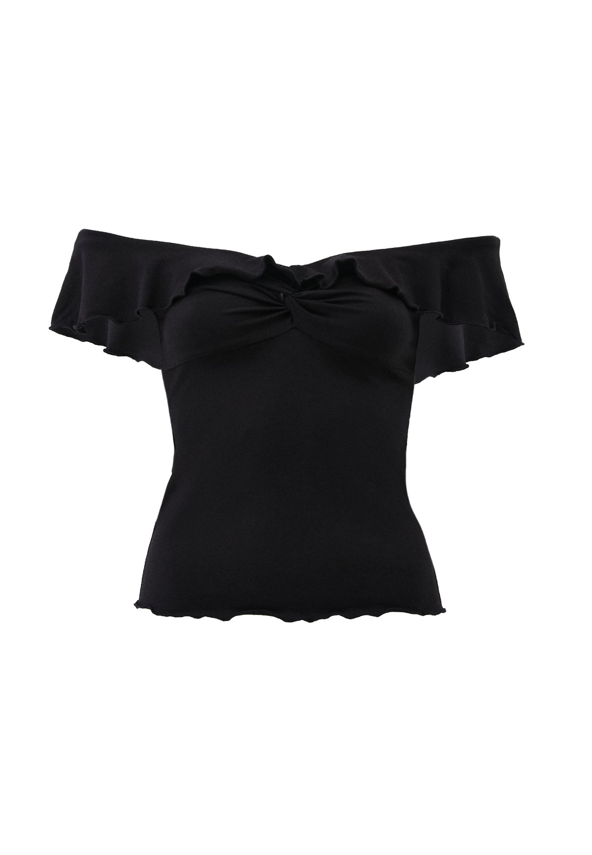 Asymmetric Blouse - Black