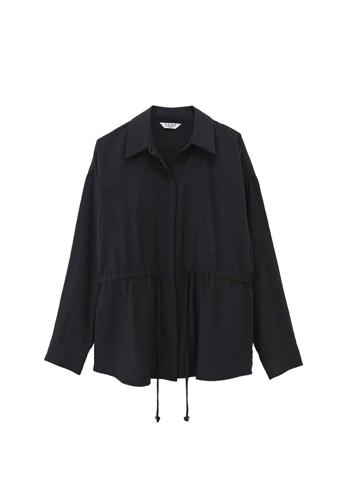 Oversize Tunic Shirt - Black