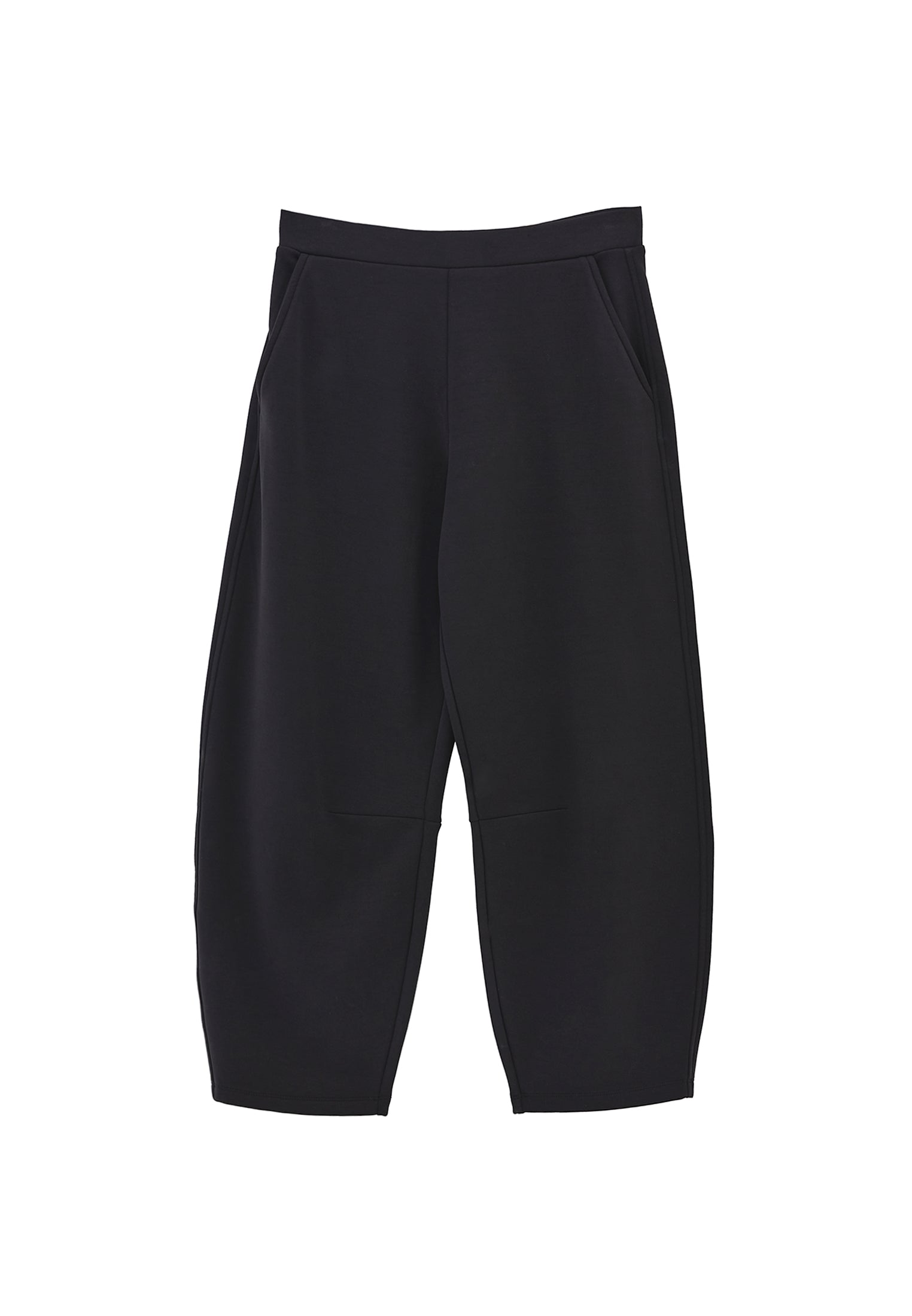 Barrel leg pants - BLACK
