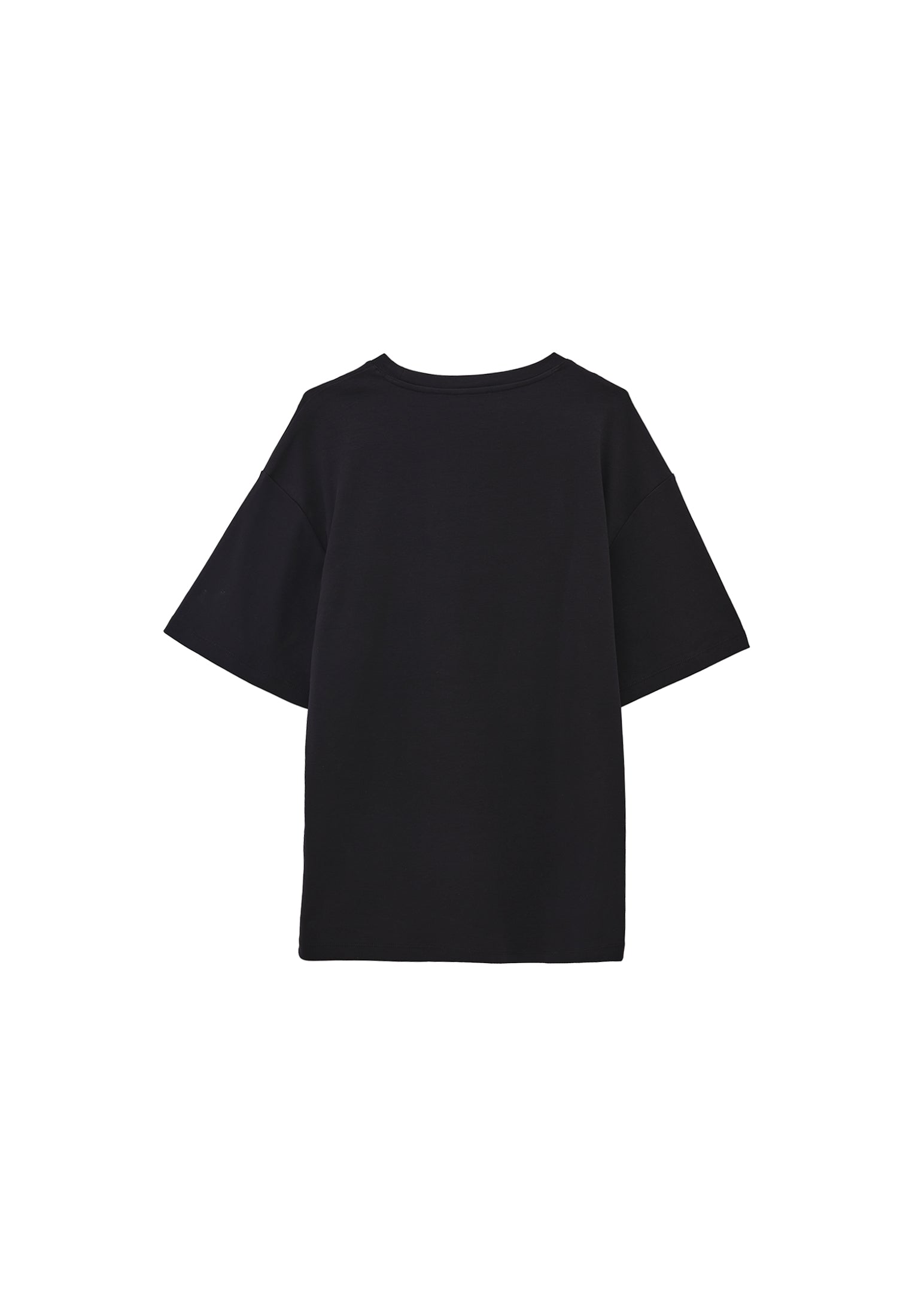 Oversized cotton t-shirt - BLACK