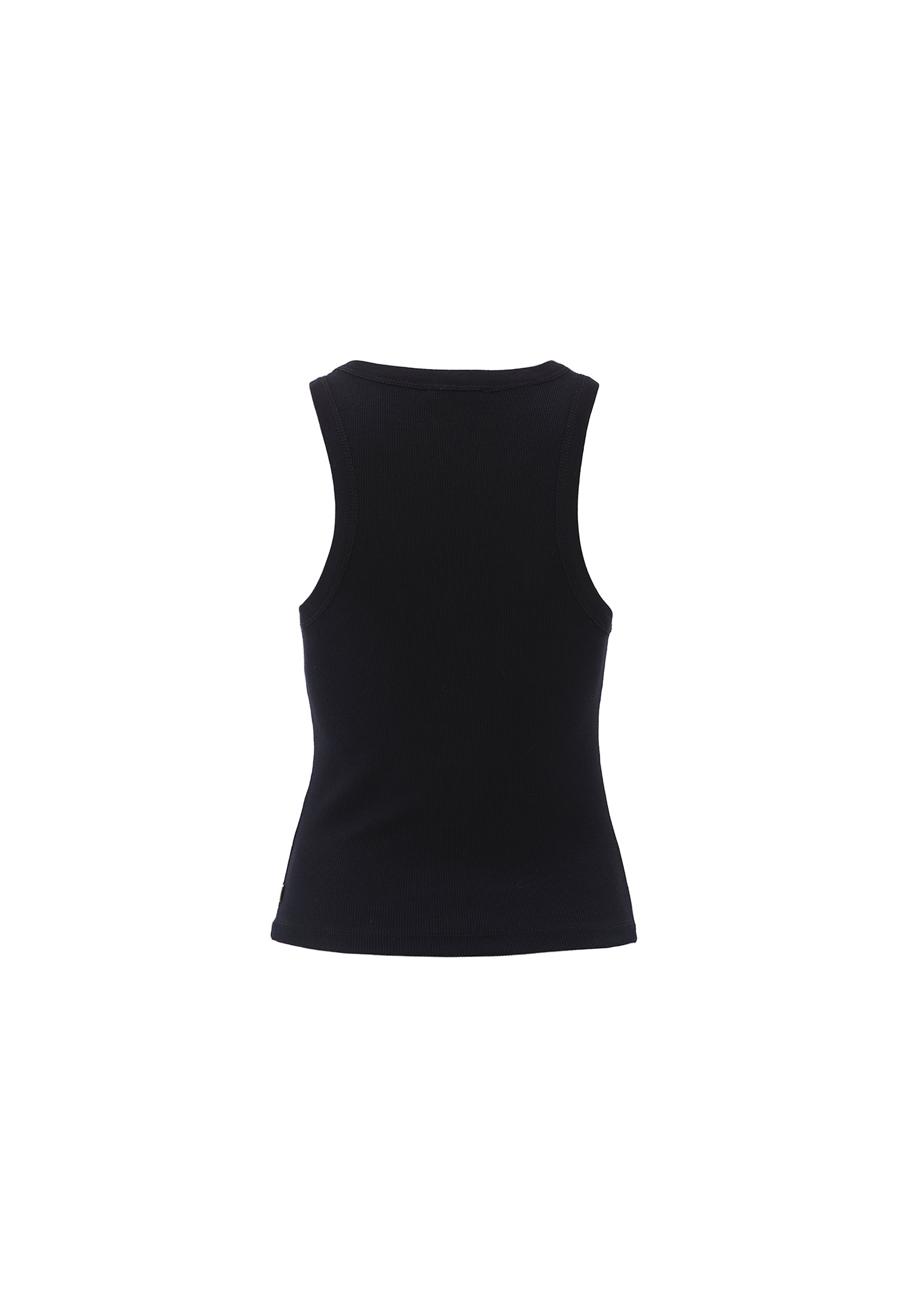 Sleeveless V Neck Tank Top - BLACK