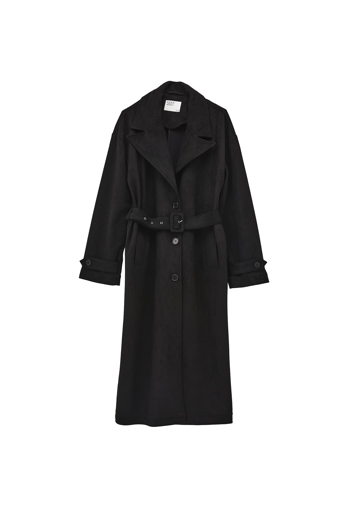 Suede Trenchcoat - Black
