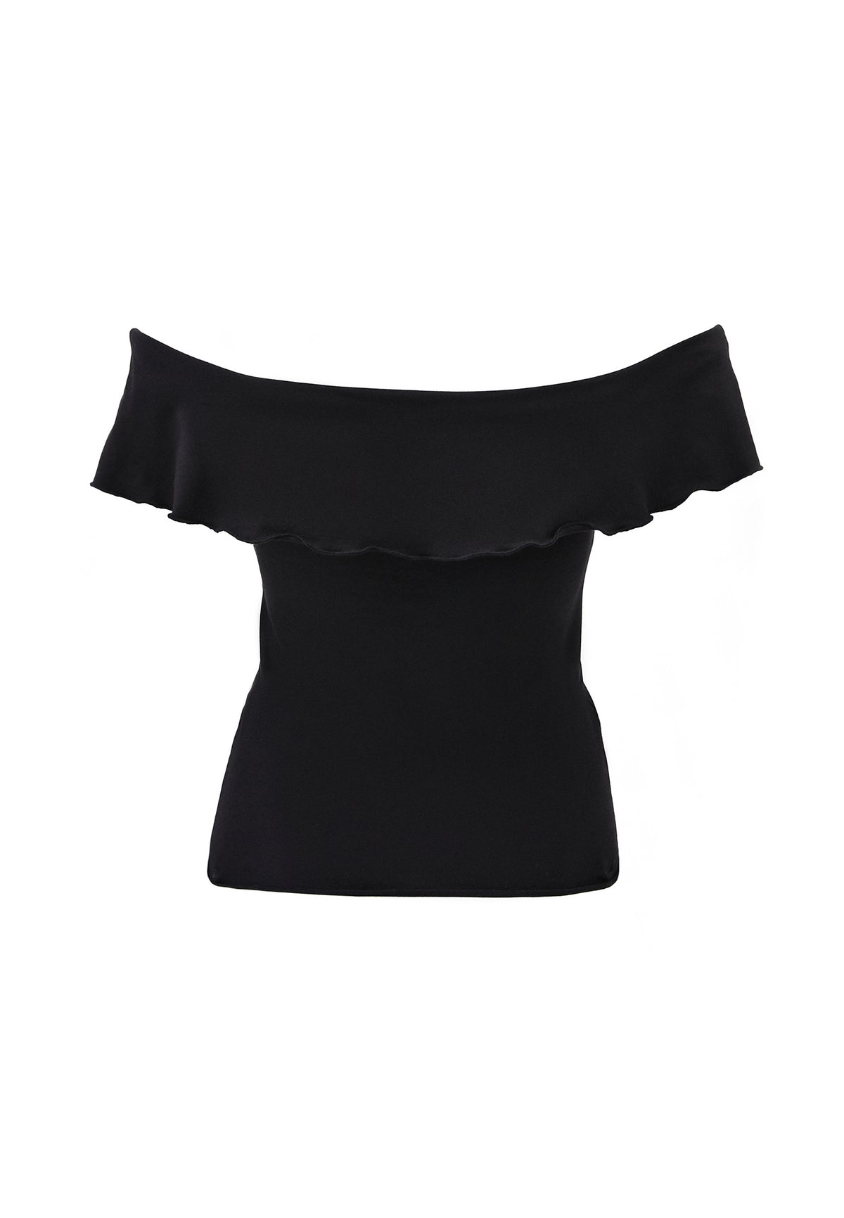 Asymmetric Blouse - Black