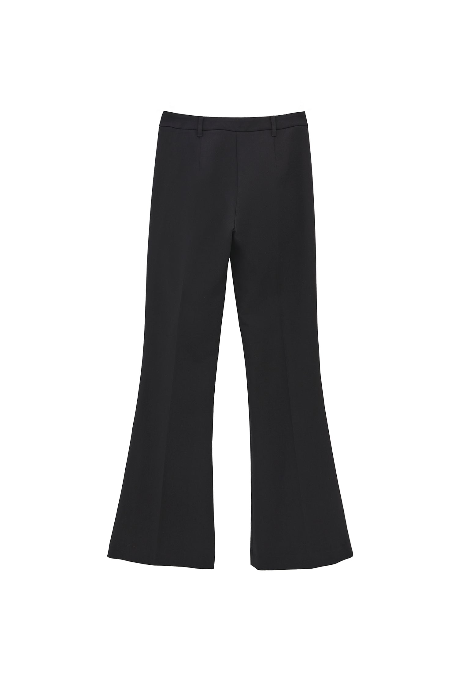 Spanish flare high waist pants - BLACK