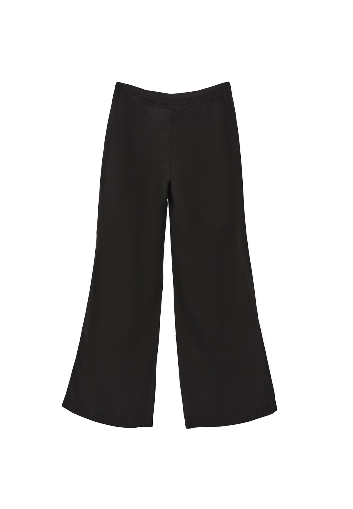 Wide Leg Trousers - BLACK