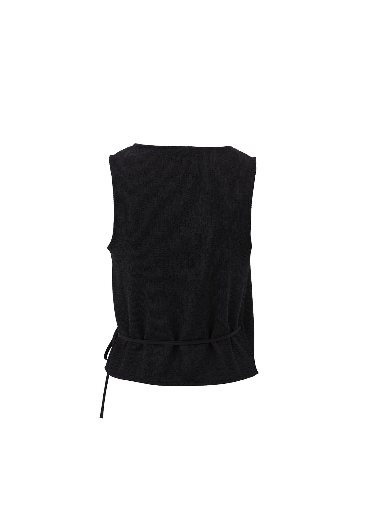 Double Breasted Vest - Black