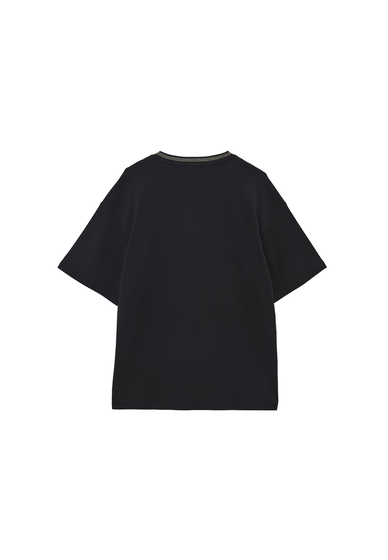 Oversize cotton t-shirt - BLACK