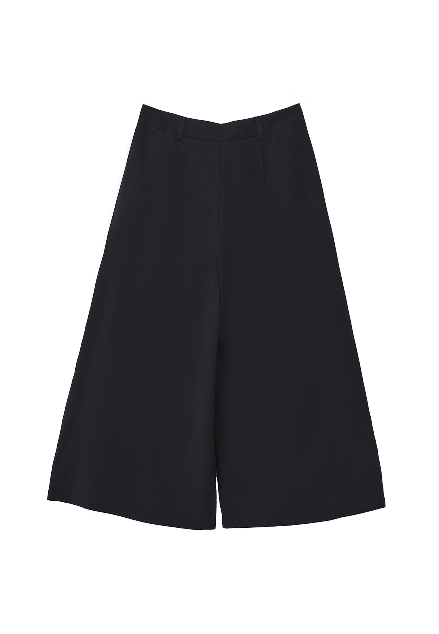 High Waist Wide Leg Pants - BLACK