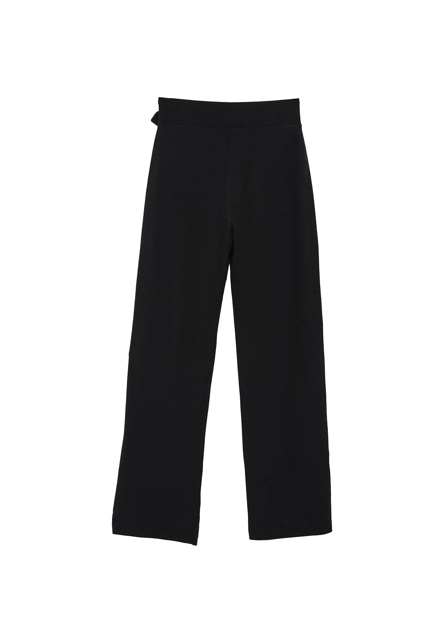 High Waist Pants - BLACK