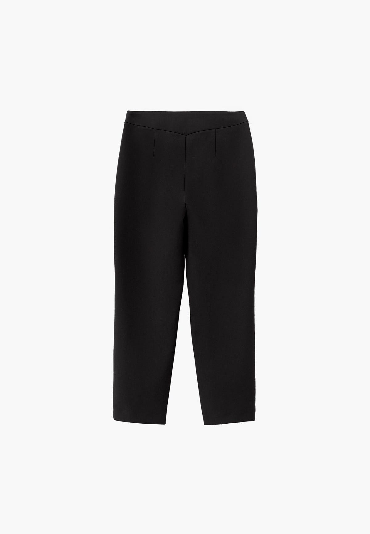 Ultra High Waist Carrot Cut Pants with Pocket Detail - Black