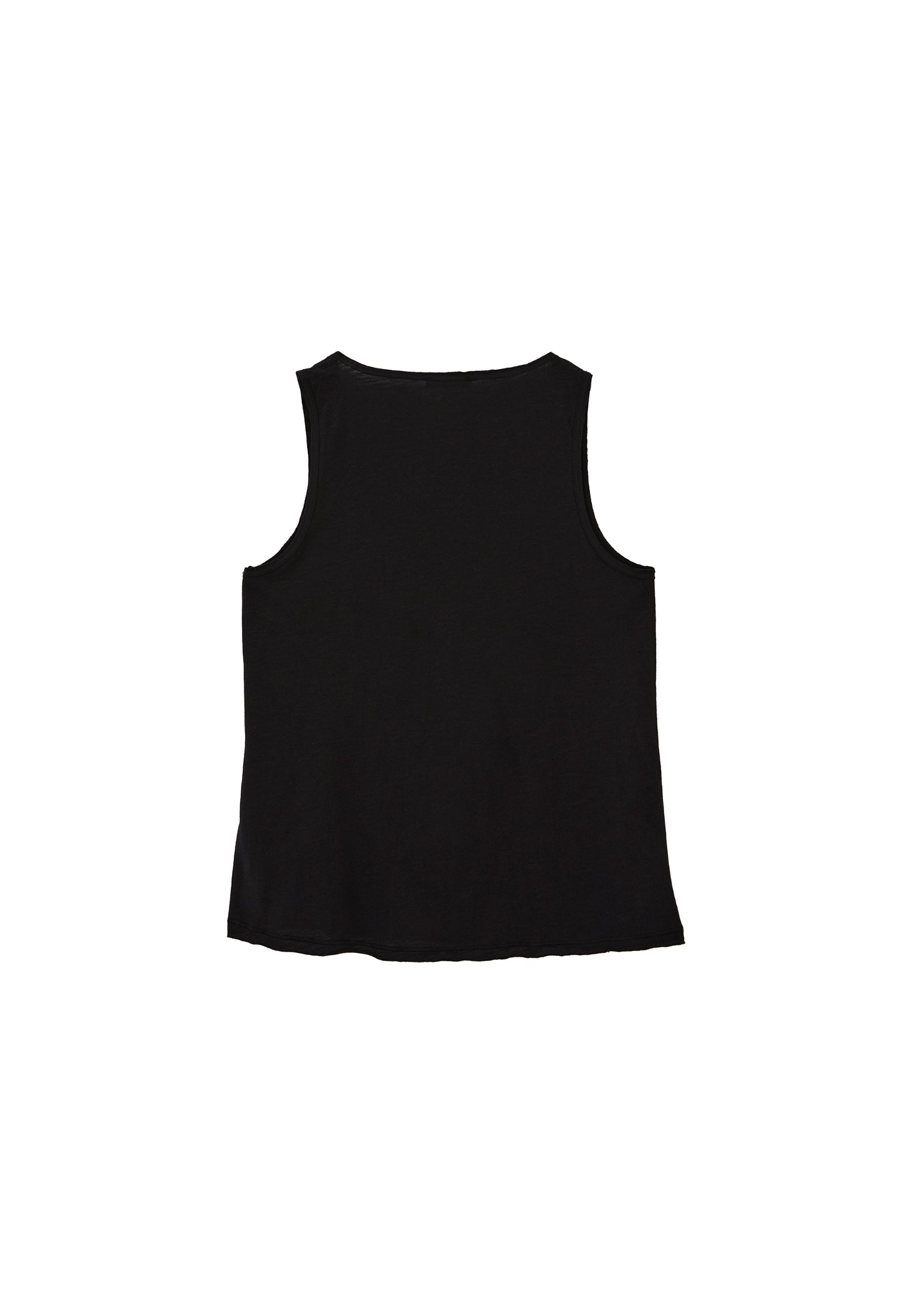 Tank Top With Modal Content - BLACK