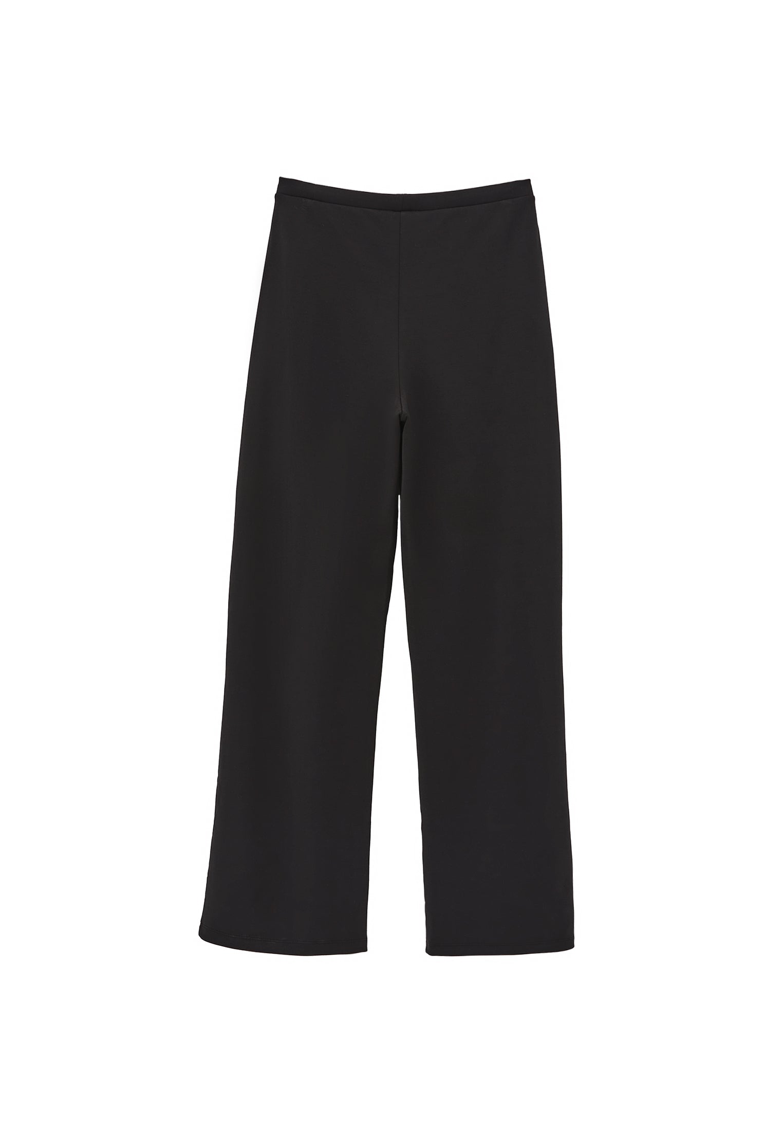 High waist flared trousers - BLACK