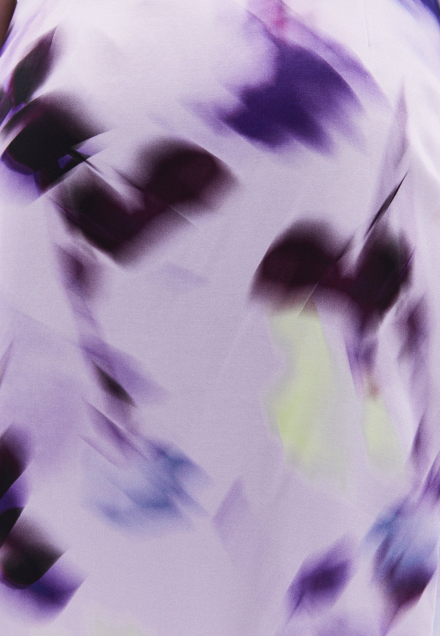 High Waist Long Skirt With Asymmetric Buckle Detail - BLUR COMB