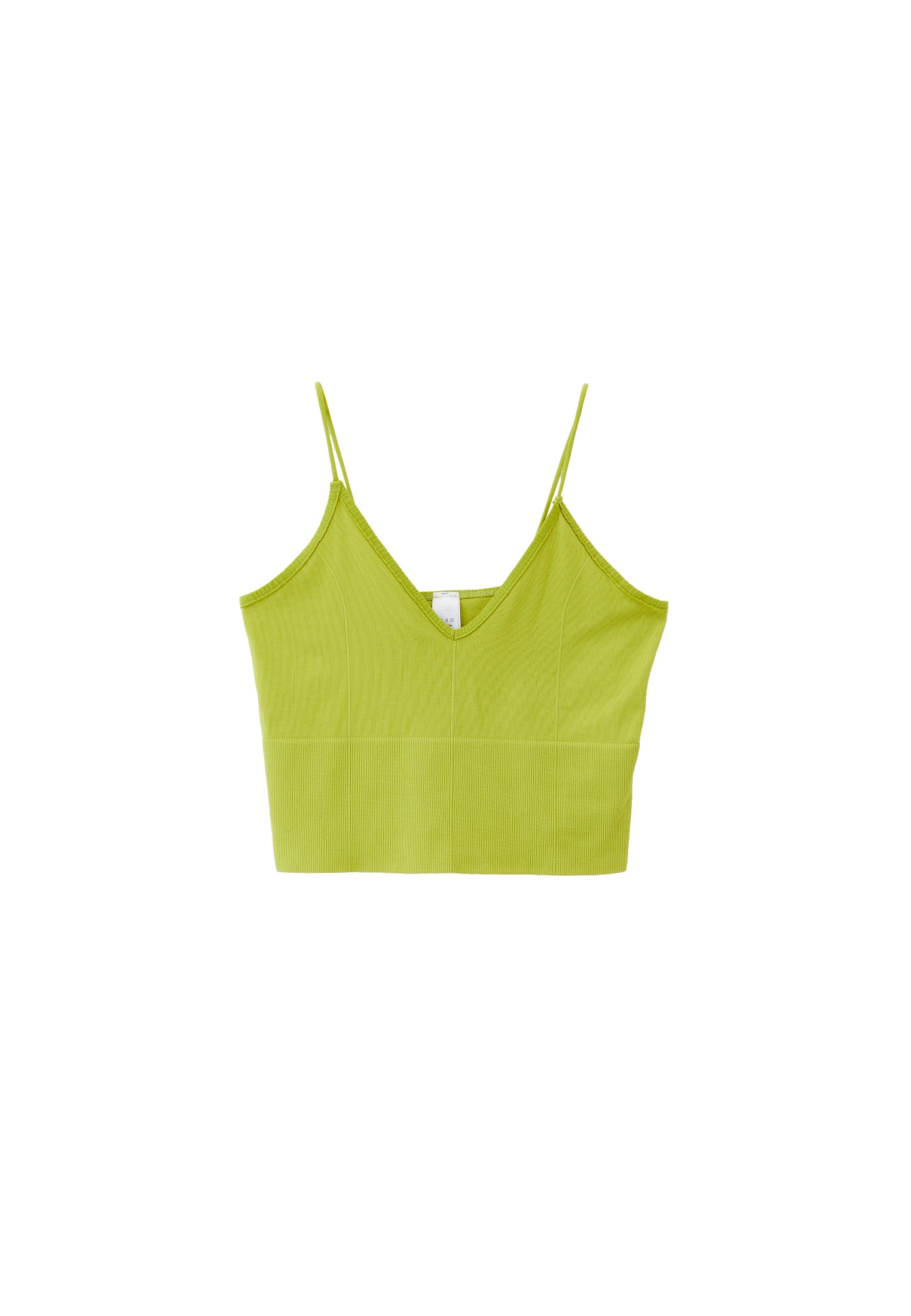V Neck Tank Top - BRIGHT CHARTREUSE