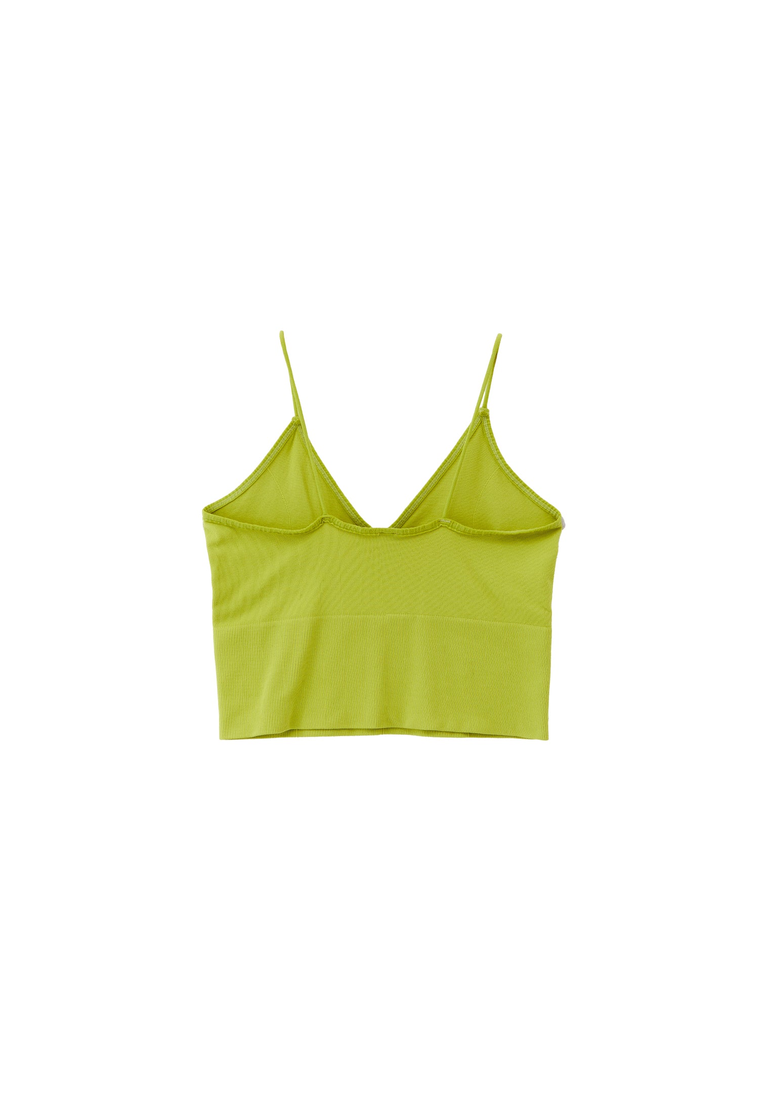 V Neck Tank Top - BRIGHT CHARTREUSE