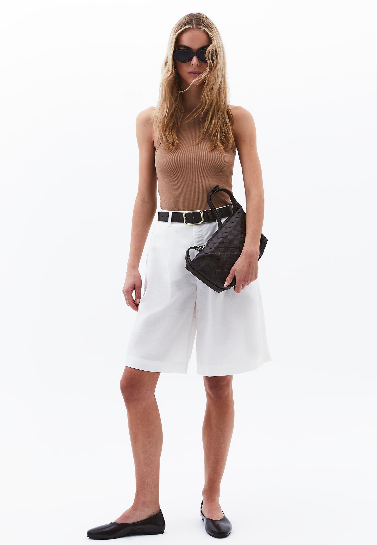 Crew Neck Tank Top - BURRO