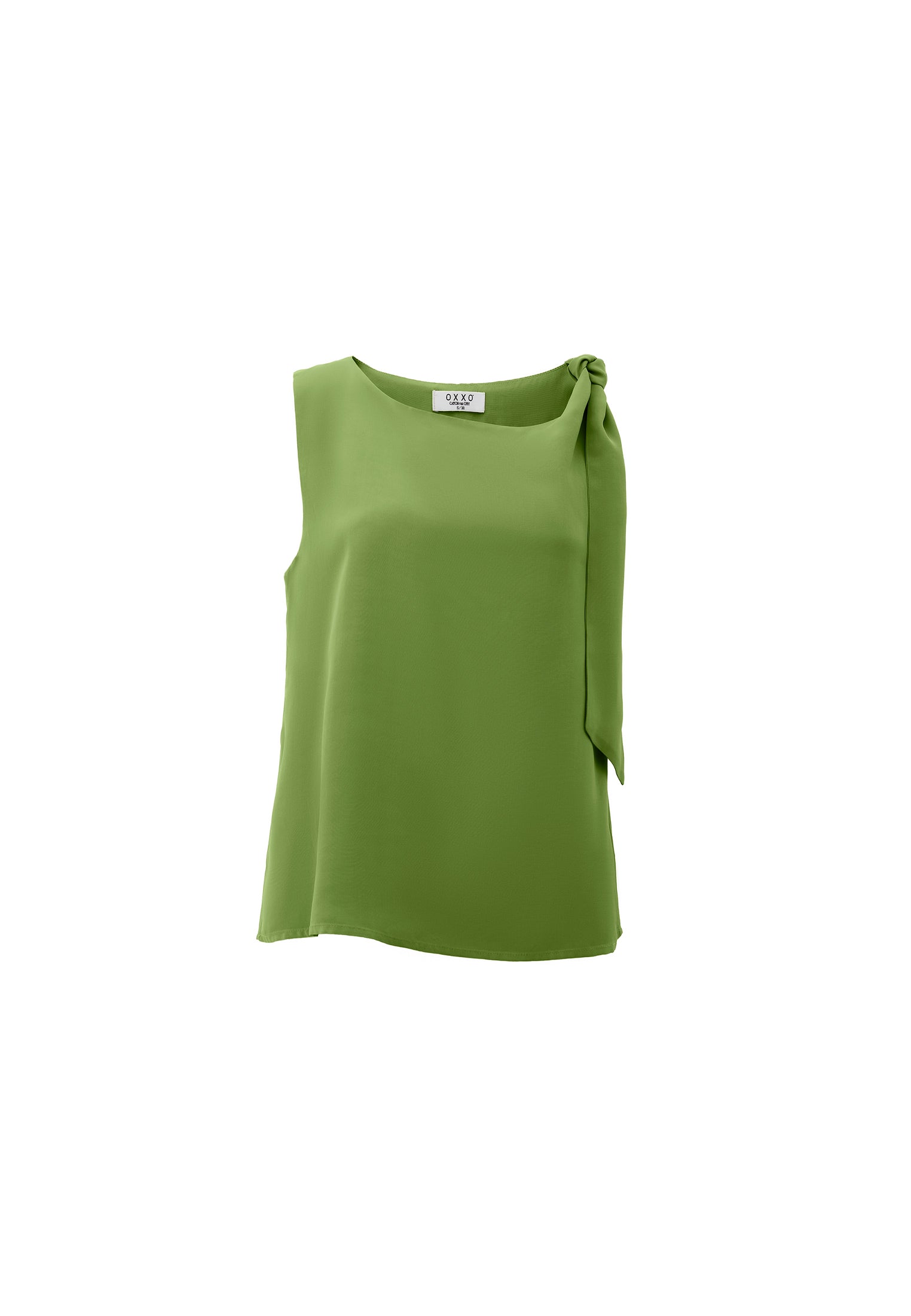 Sleeveless Boat Neck Blouse - CALLISTE GREEN