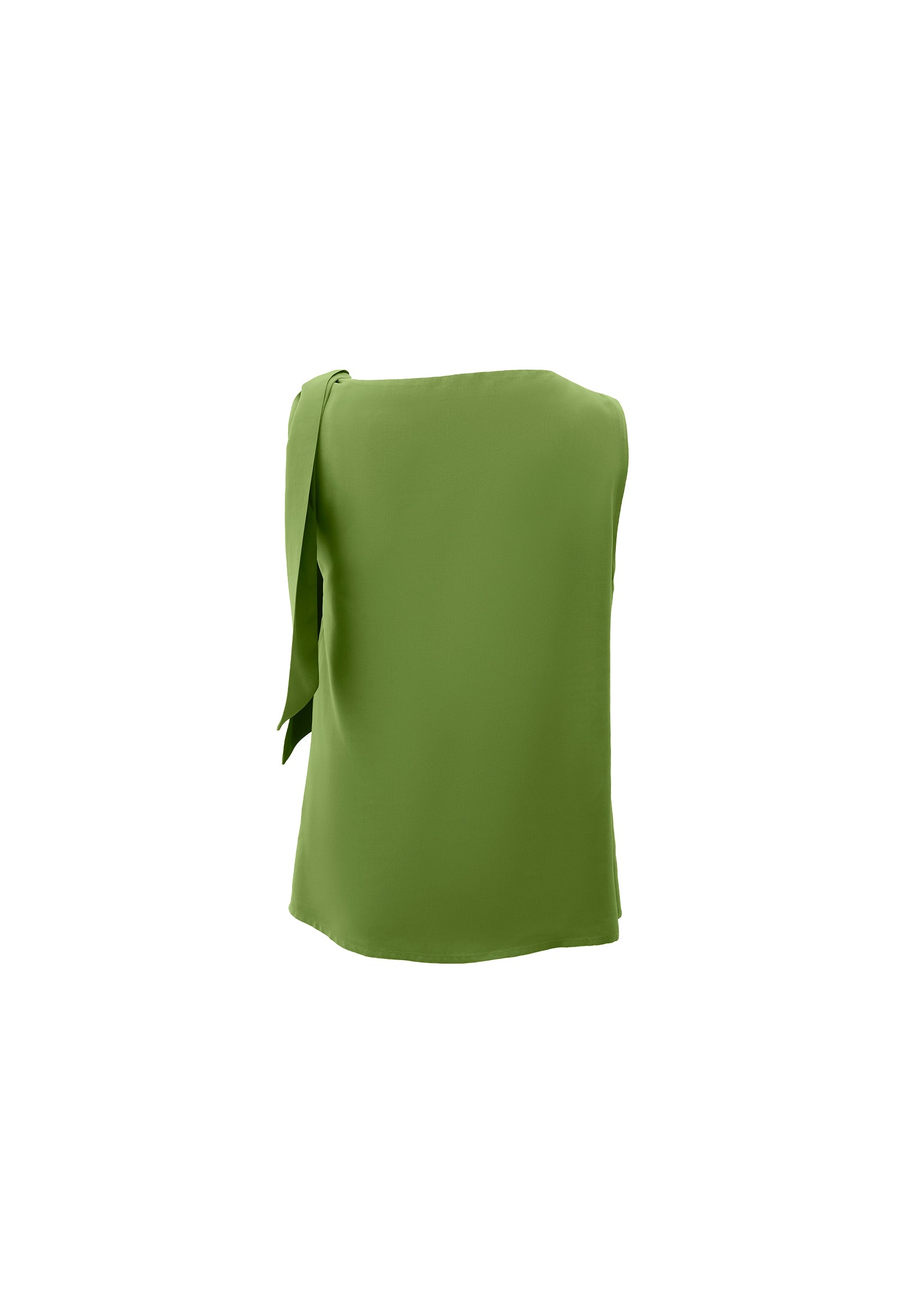 Sleeveless Boat Neck Blouse - CALLISTE GREEN