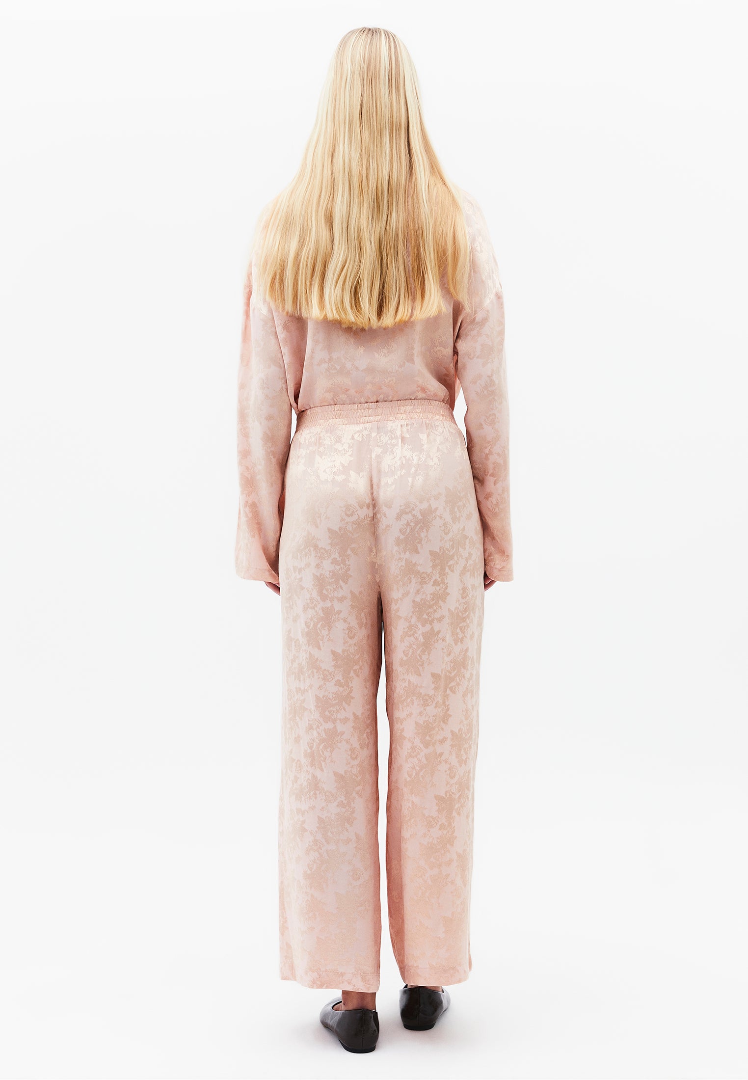 Ultra High Waist Wide Leg Elastic Waist Pants - CAMEO ROSE