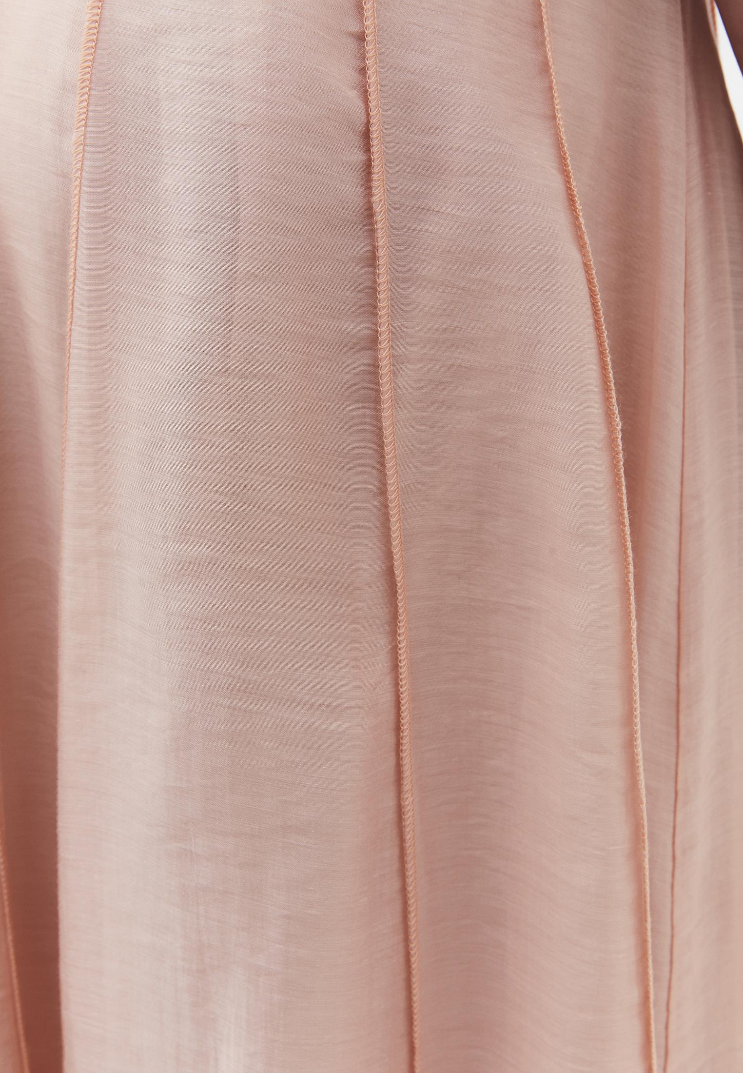 High Waist Flared Midi Skirt - CAMEO ROSE