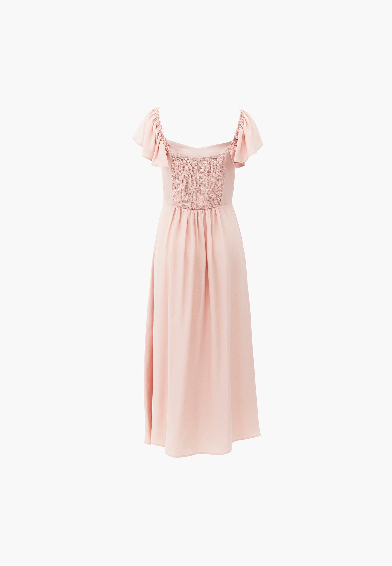 Sweetheart Neckline Midi Dress - CAMEO ROSE