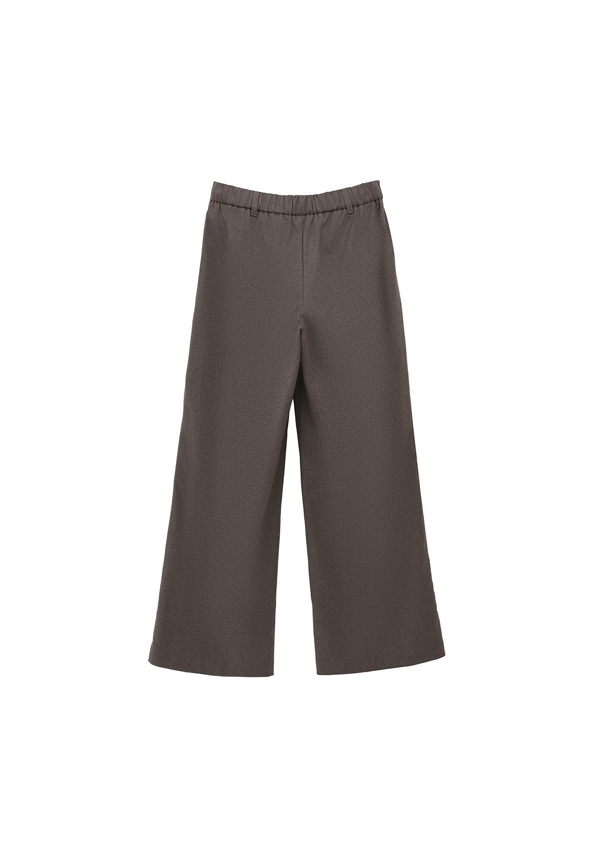 Wide Leg High Waist Trousers - Brown
