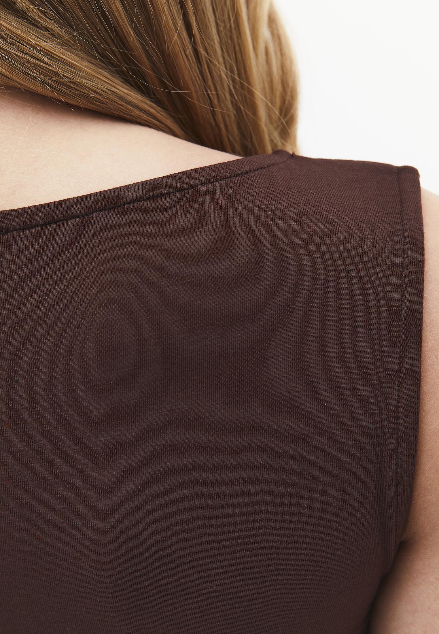 Boat Neck Tank Top - CHICORY COFFEE