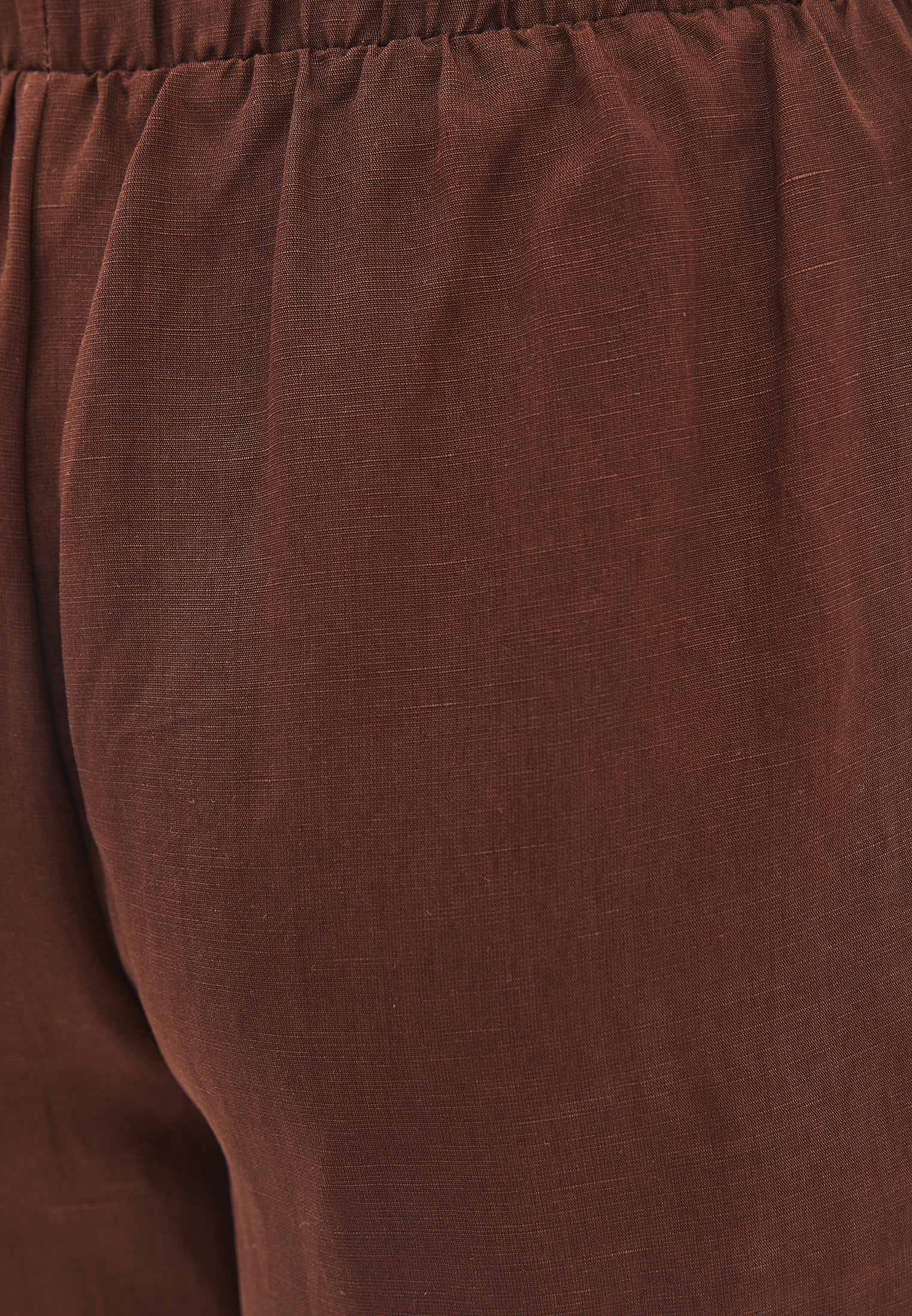 High waist wide leg pants - CHICORY COFFEE