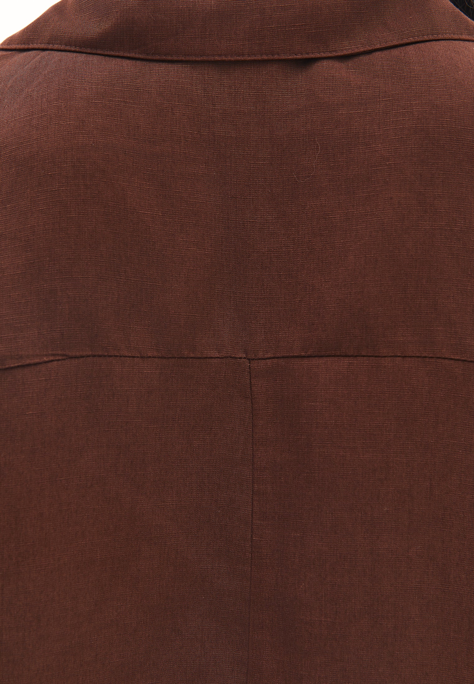 Polo neck oversize blouse - CHICORY COFFEE