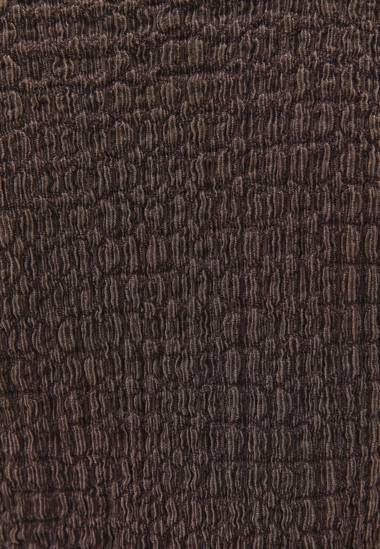 V Neck Blouse Without Sleeve Detail - CHOCOLATE BROWN