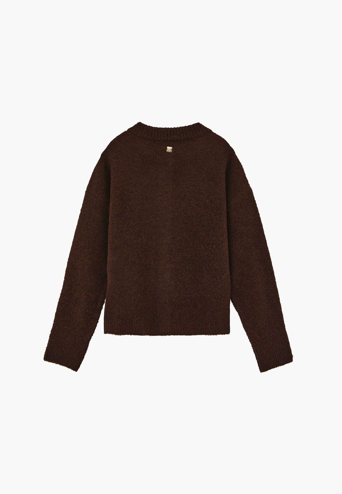 Button Detailed Short Cardigan - Brown