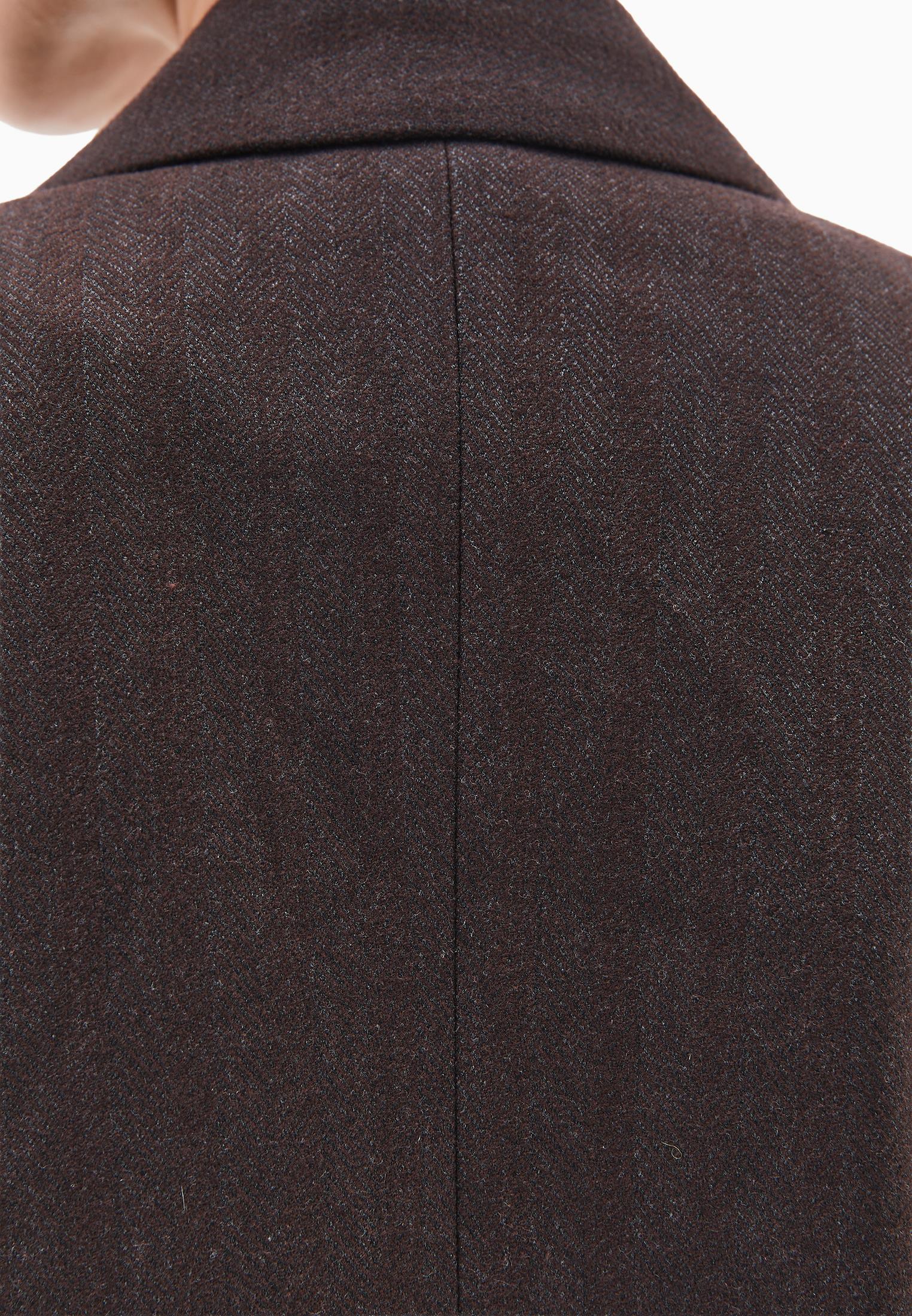 Boyfriend Fit Long Blazer - CHOCOLATE TORTE