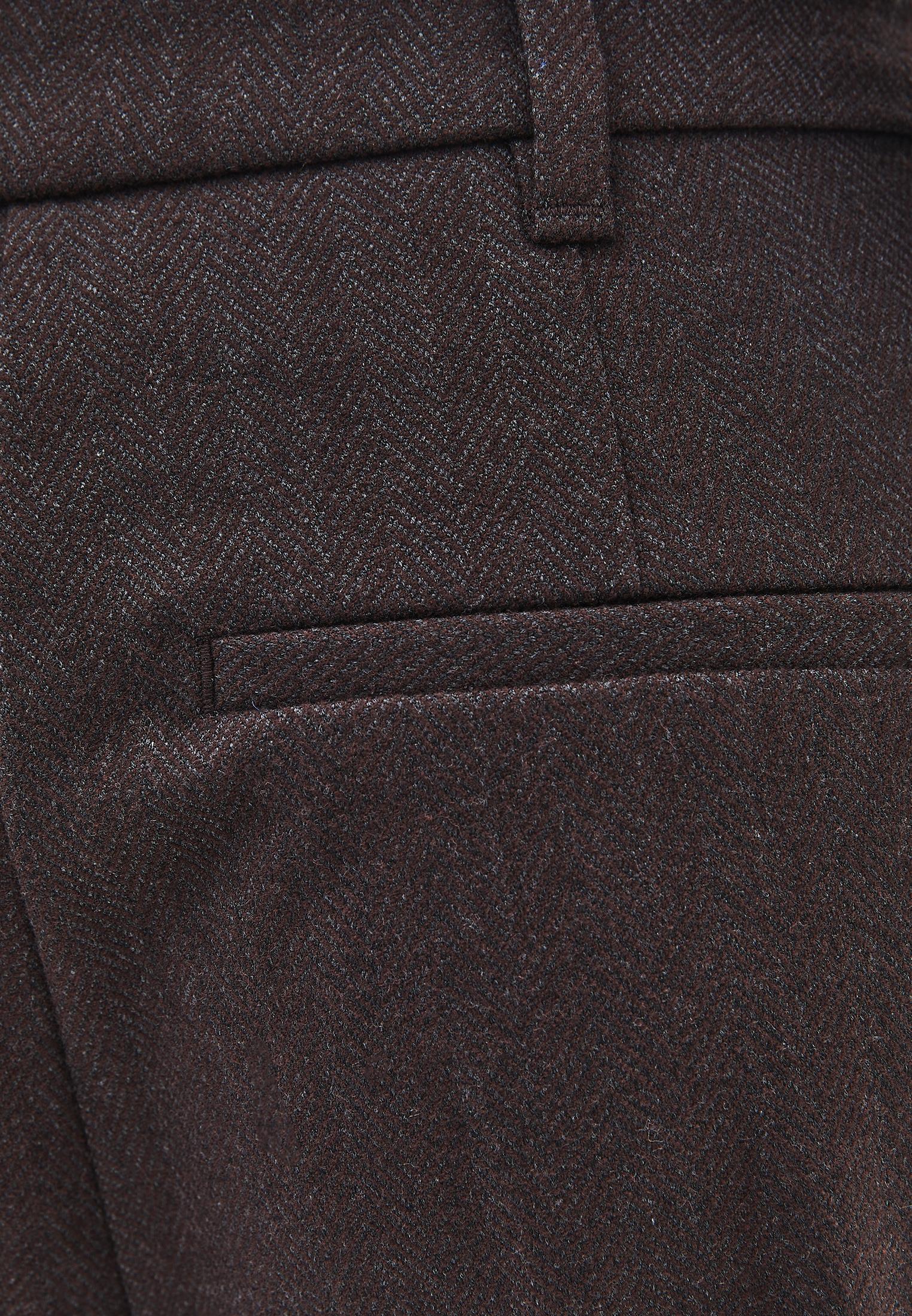 بنطلون واسع الساقين مطوي - شوكولاتة تورتة