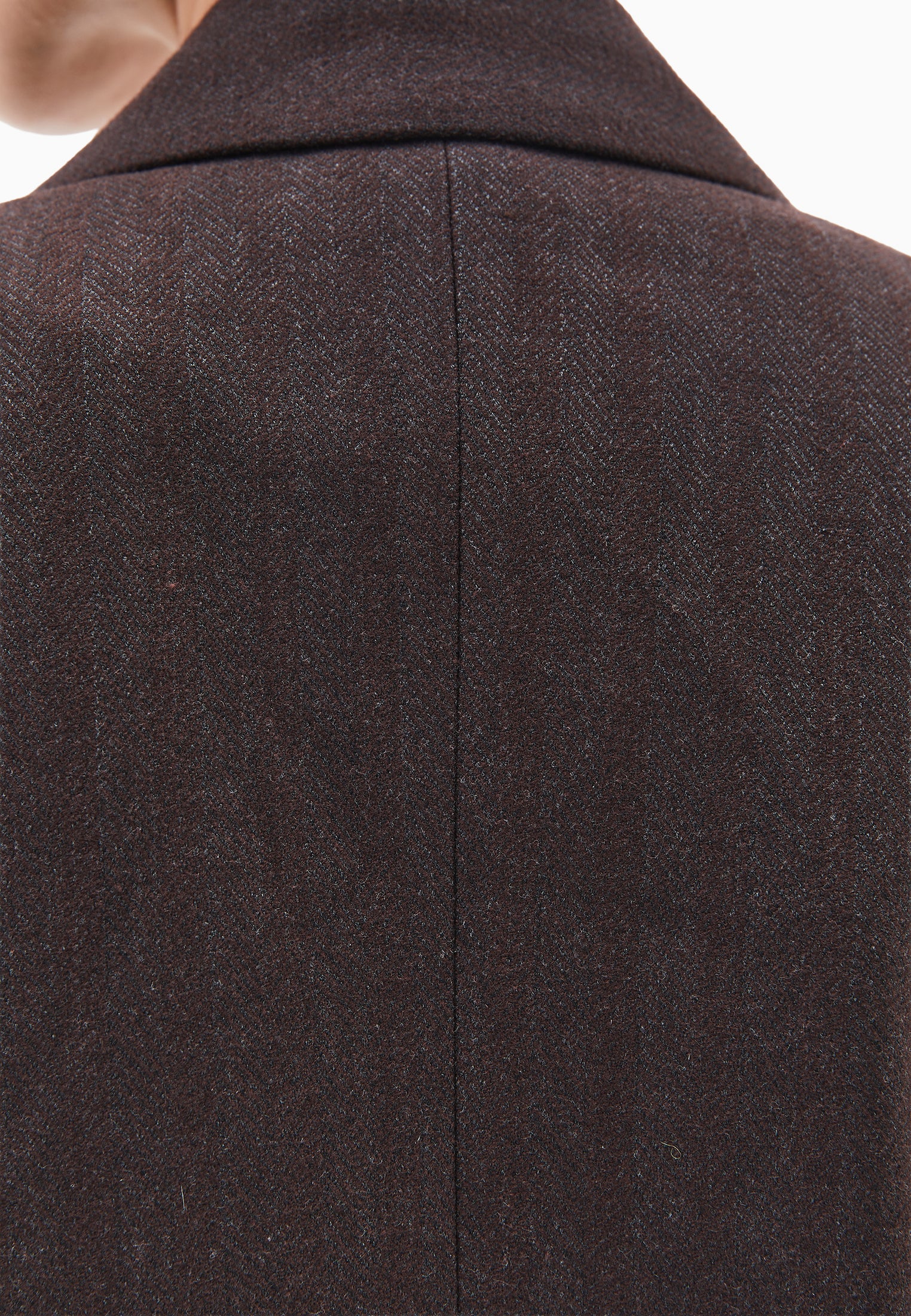 Boyfriend cut long blazer - CHOCOLATE TORTE