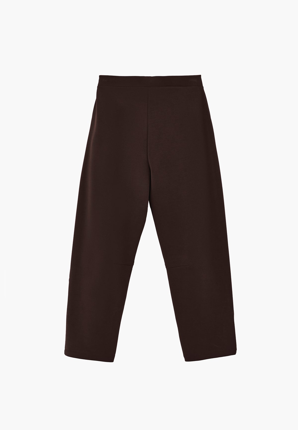 Women's High Waist Barrel Leg Trousers With Pocket Details - CHOCOLATE TORTE