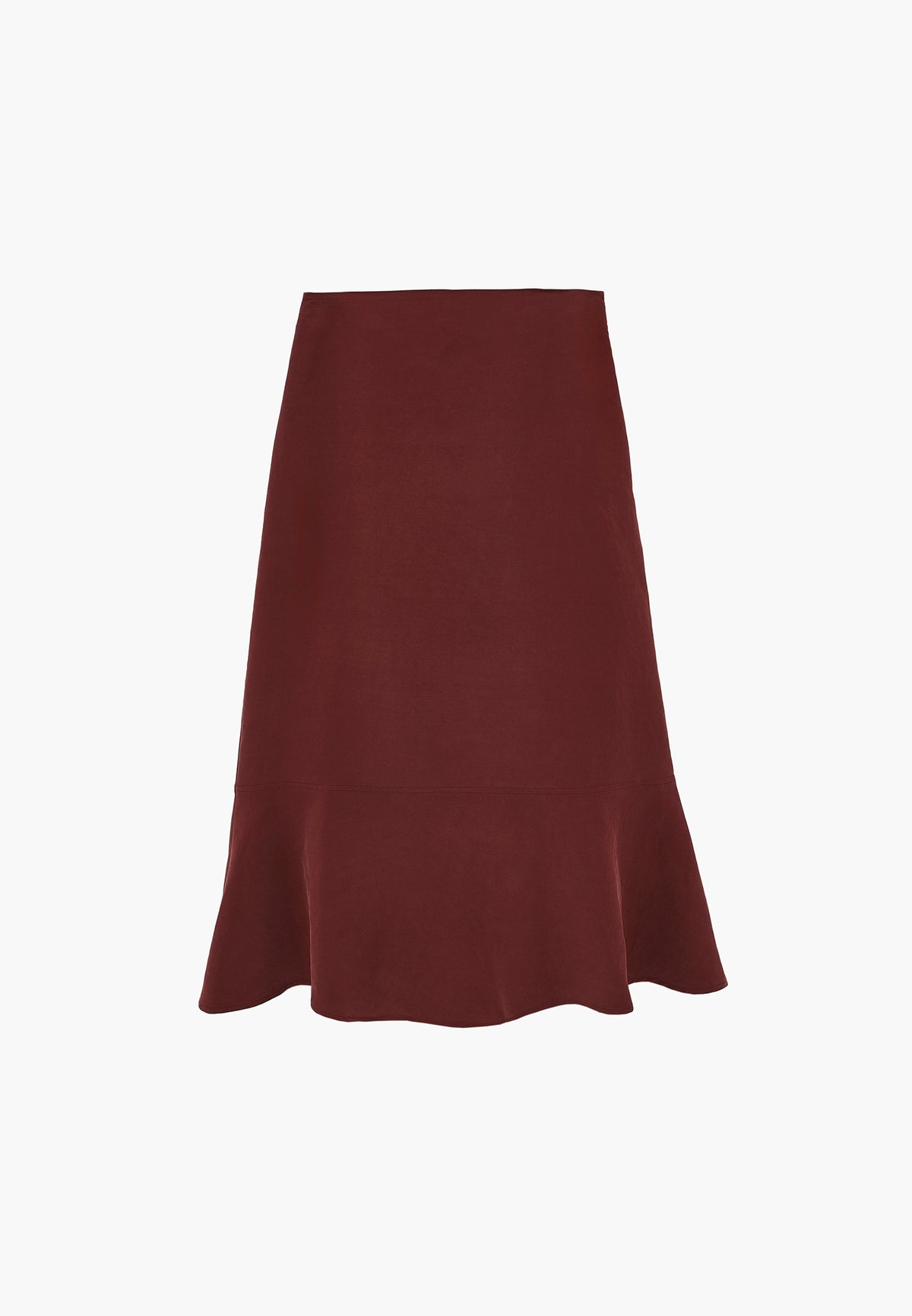 Midi A-Line Skirt - CHOCOLATE TRUFFLE